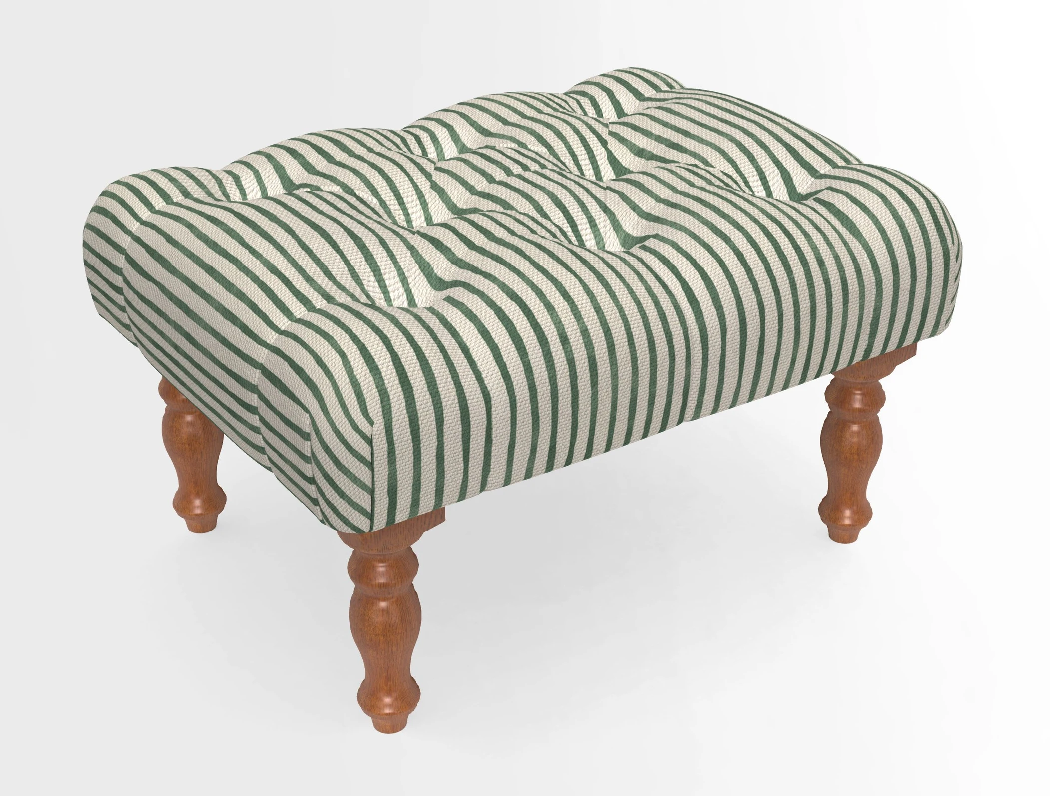 Chelsham Footstool in Two Tone Plain Biscuit