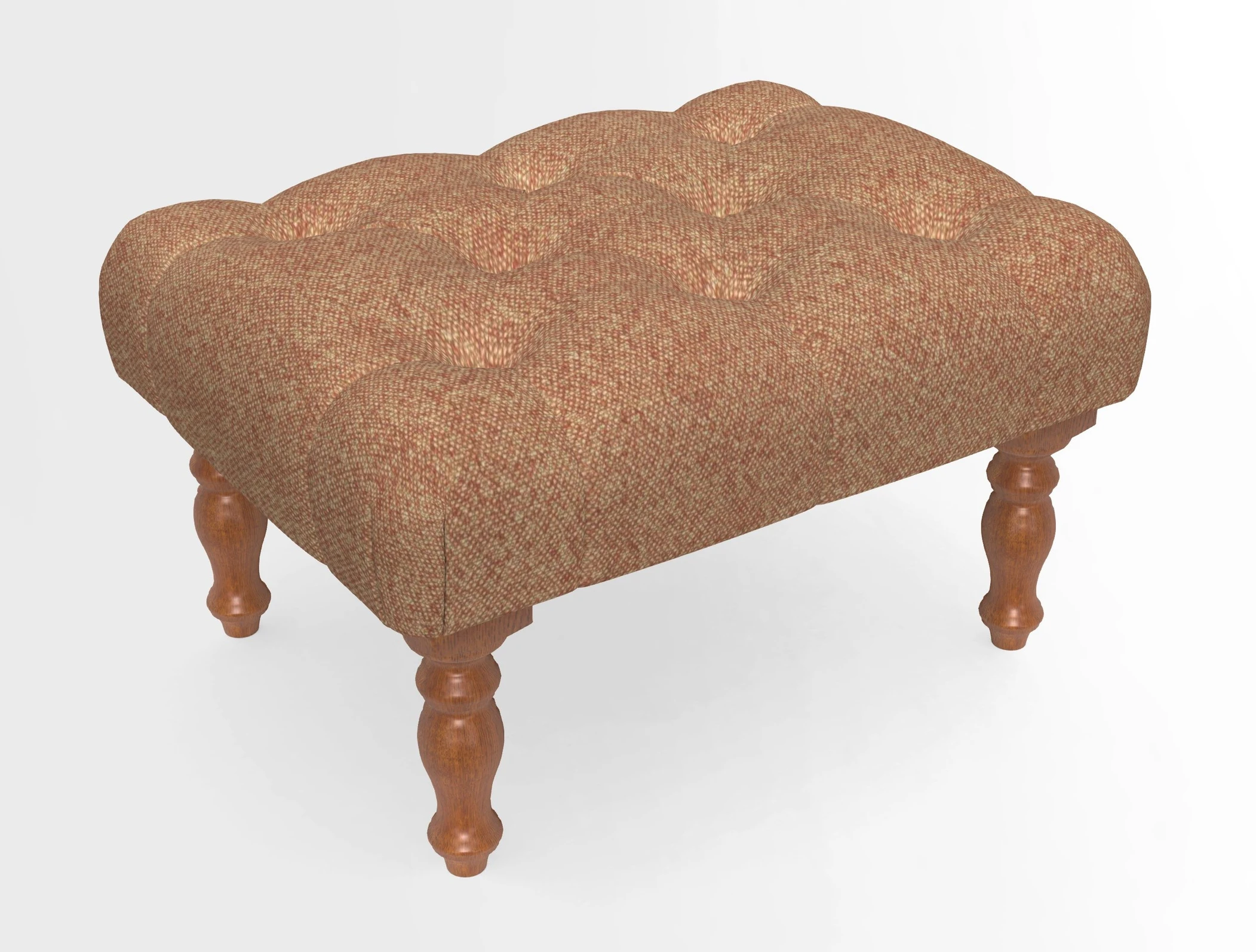 Chelsham Footstool in Two Tone Plain Biscuit