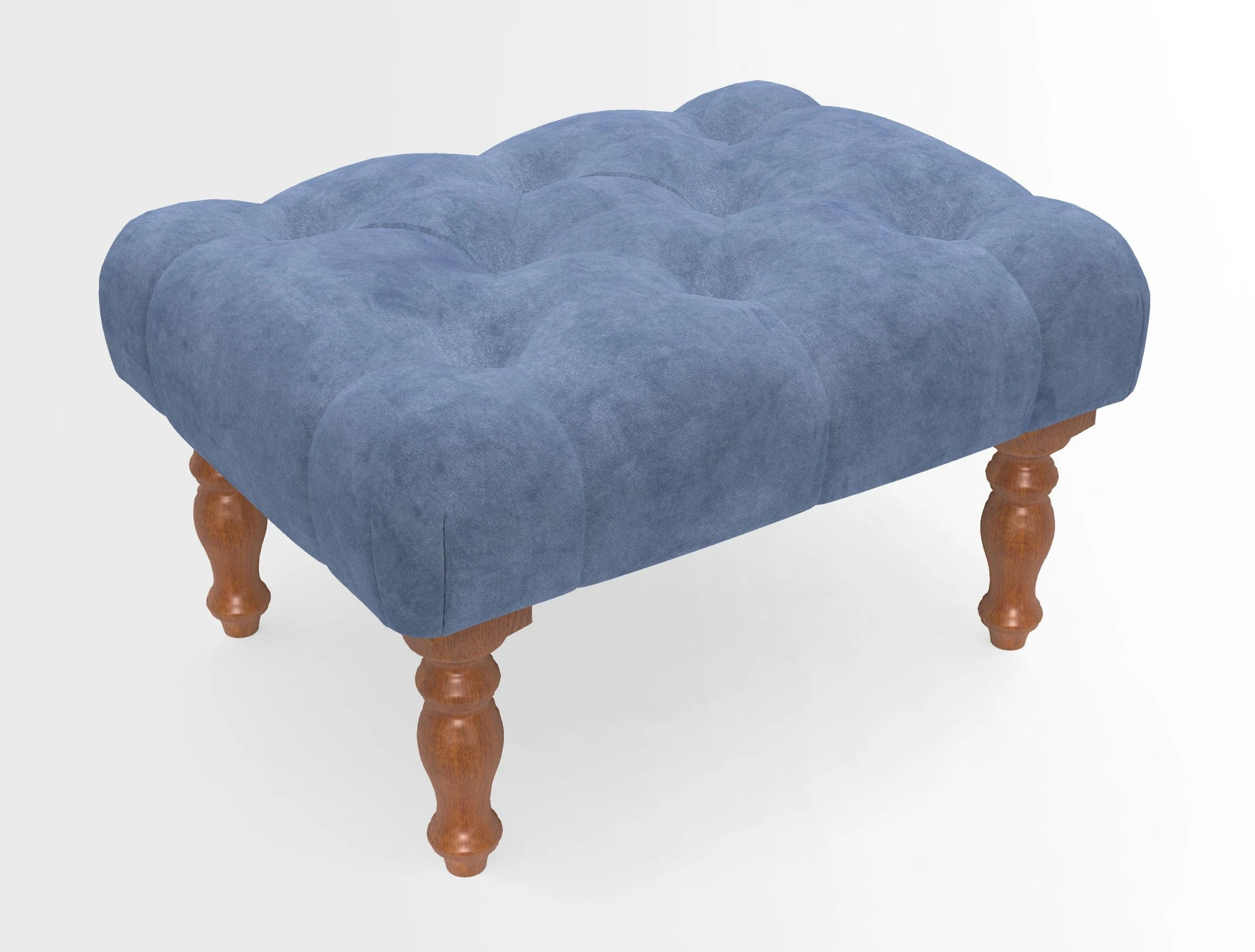 Chelsham Footstool in Two Tone Plain Biscuit