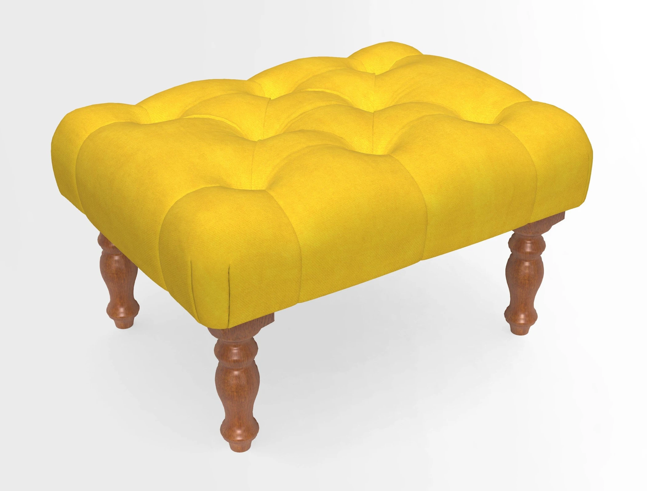 Chelsham Footstool in Two Tone Plain Biscuit