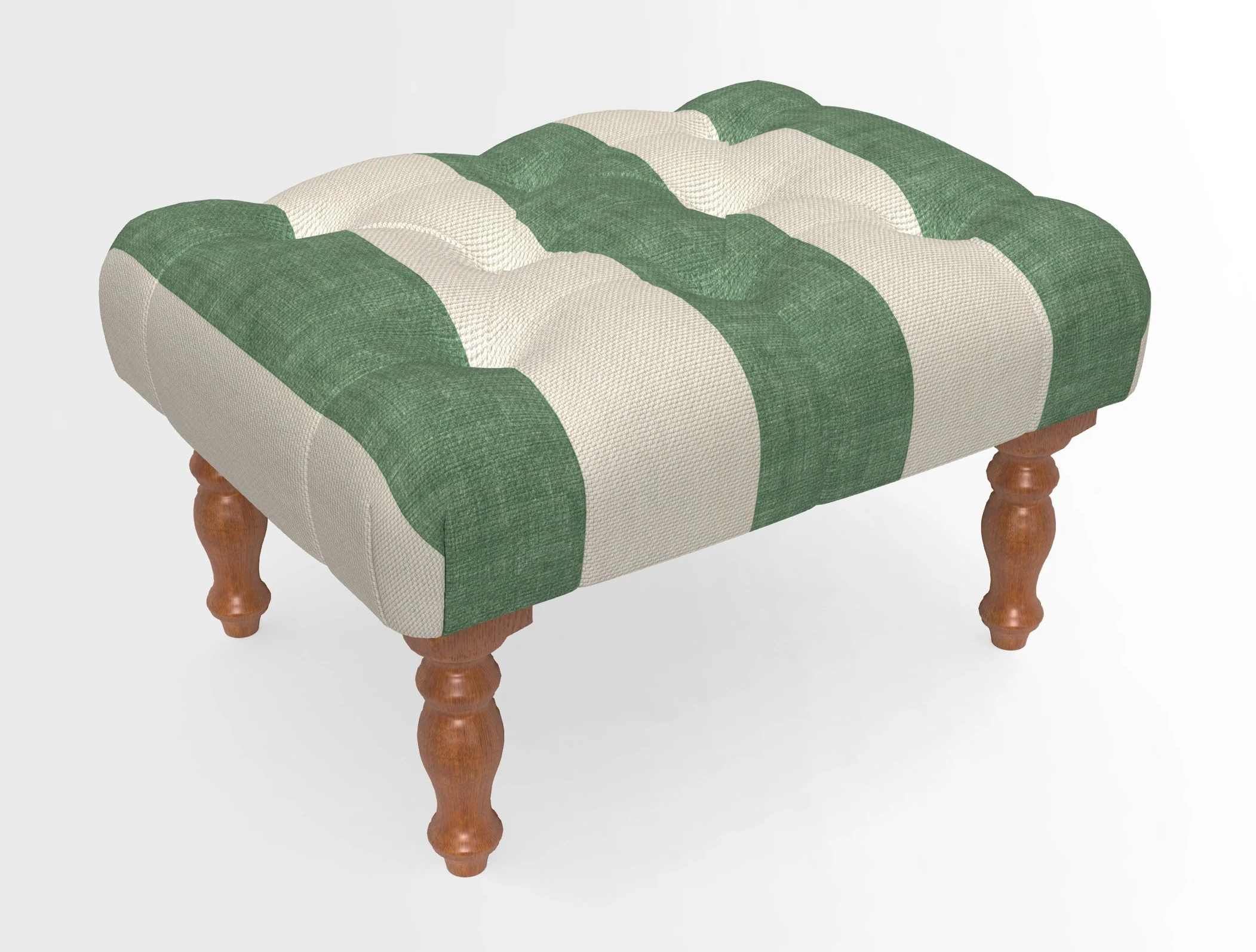 Chelsham Footstool in Two Tone Plain Biscuit