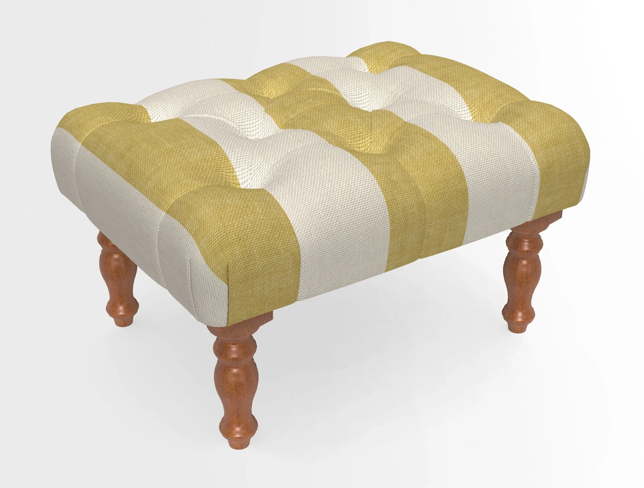 Chelsham Footstool in Two Tone Plain Biscuit