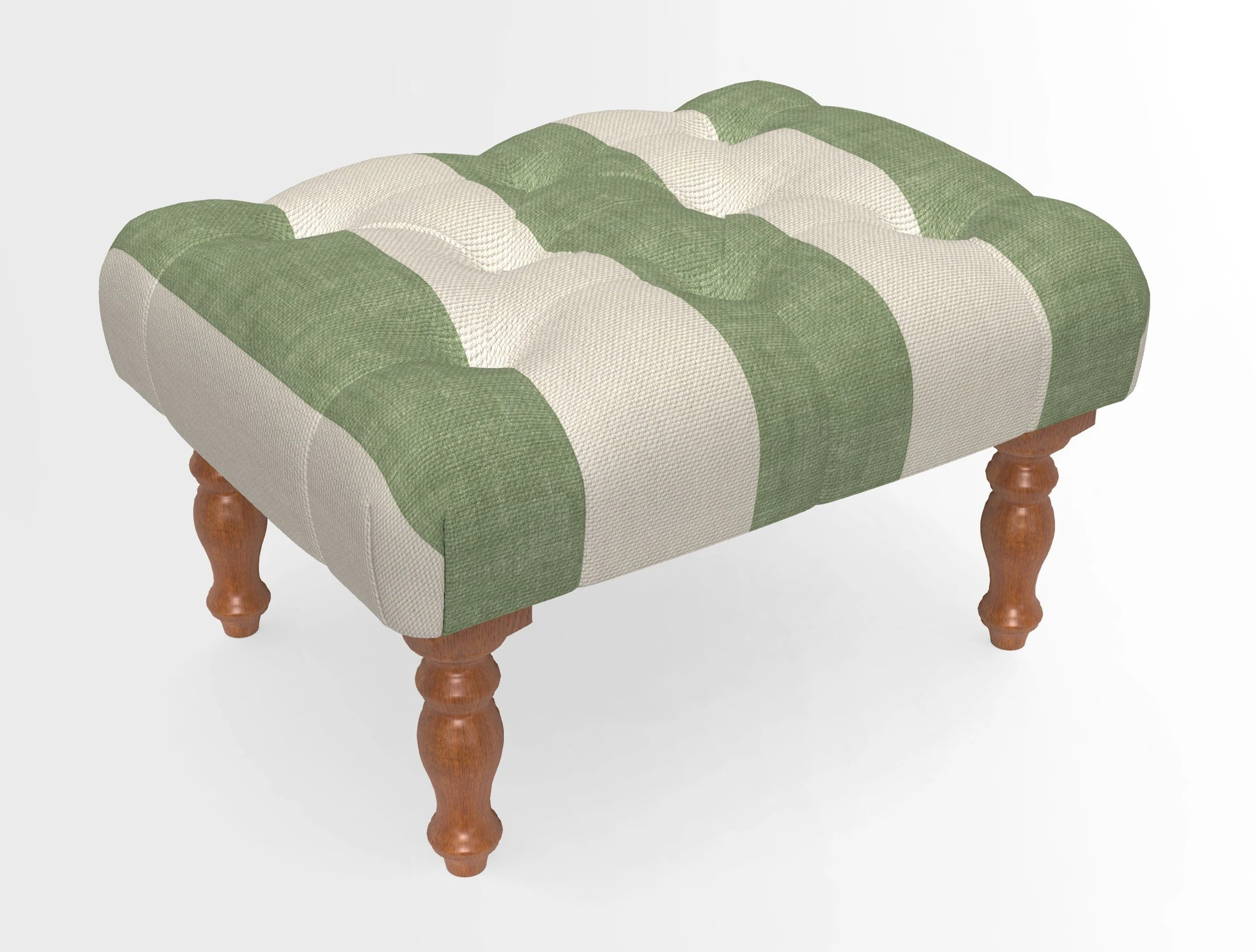 Chelsham Footstool in Two Tone Plain Biscuit