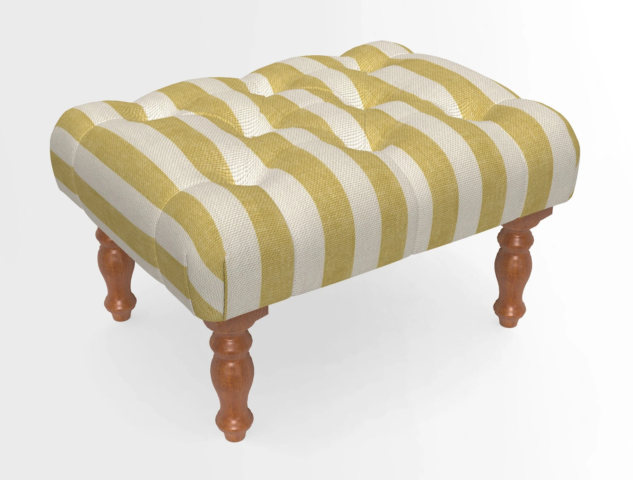 Chelsham Footstool in Two Tone Plain Biscuit