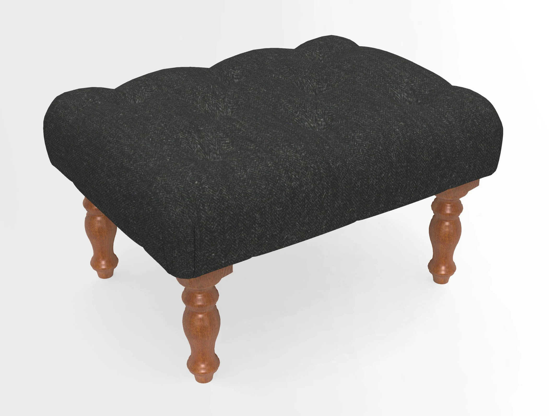Chelsham Footstool in Two Tone Plain Biscuit