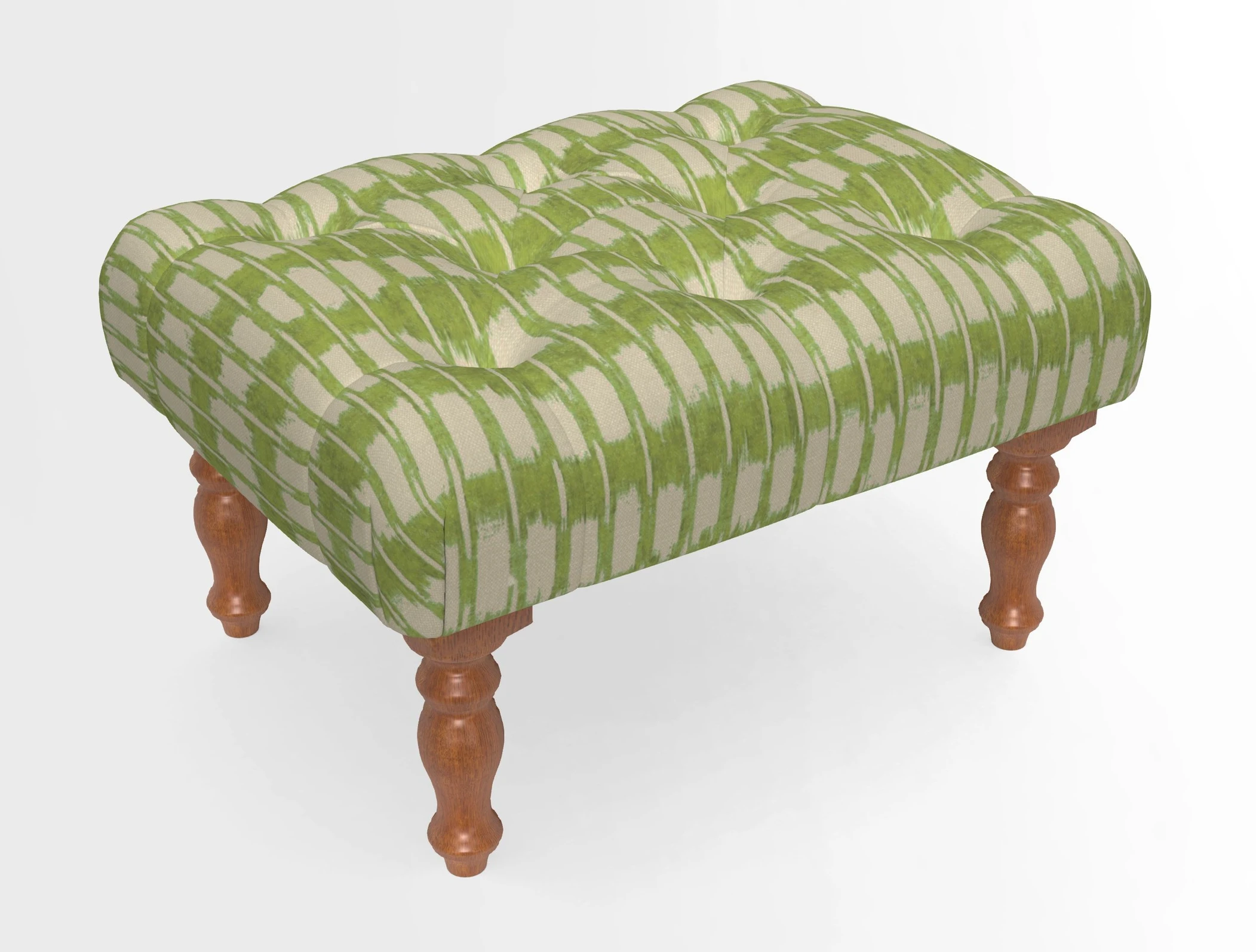 Chelsham Footstool in Two Tone Plain Biscuit