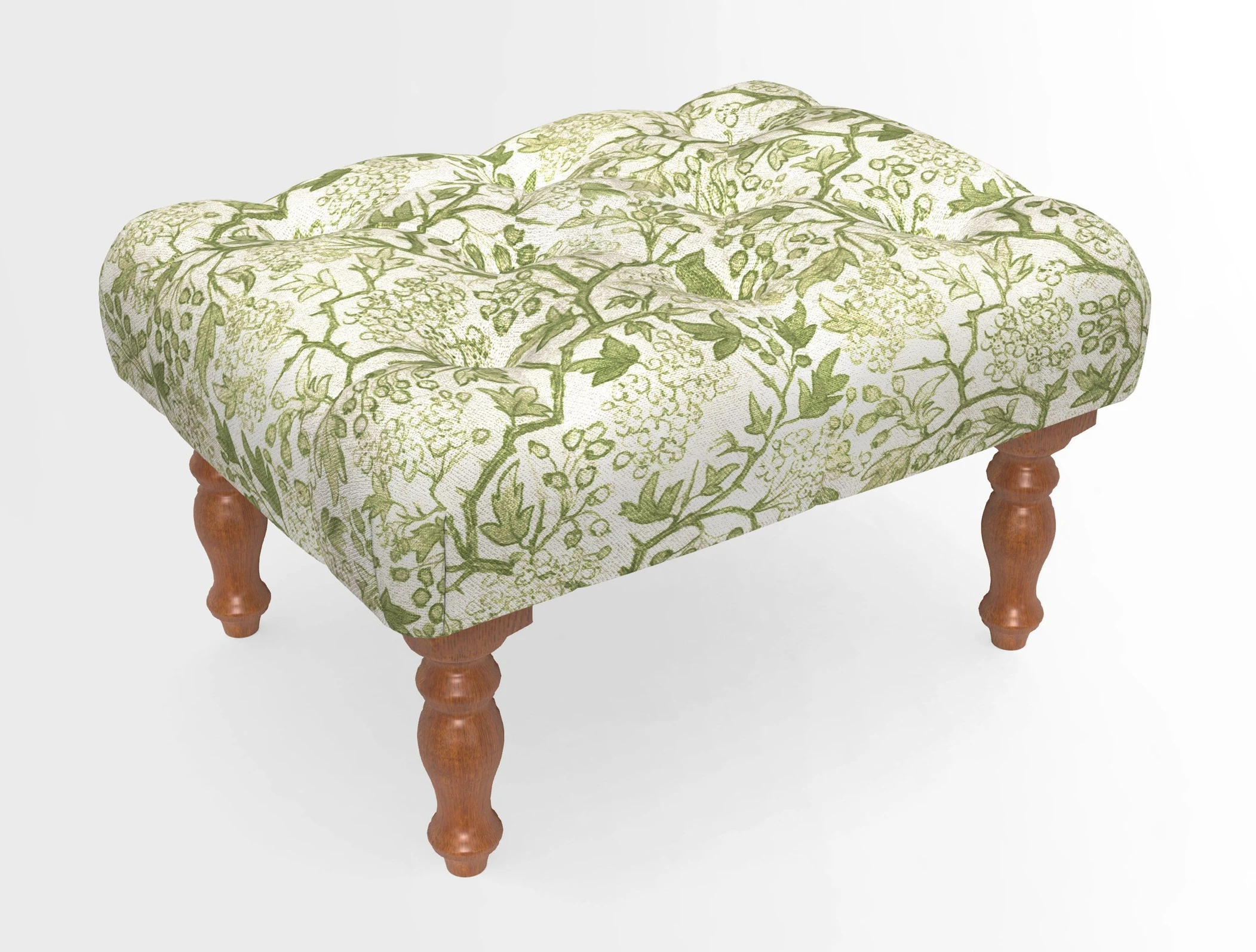 Chelsham Footstool in Two Tone Plain Biscuit