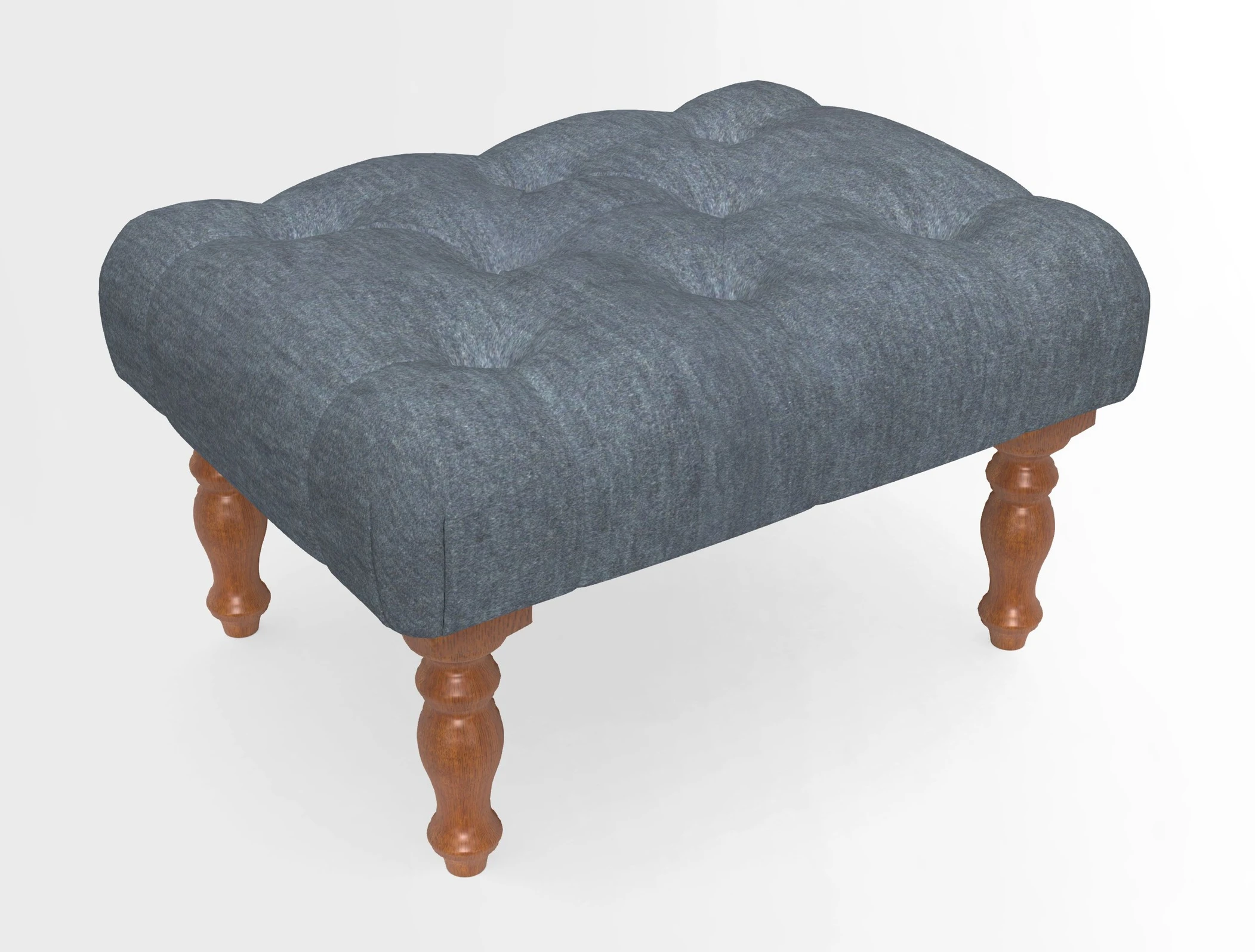 Chelsham Footstool in Two Tone Plain Biscuit