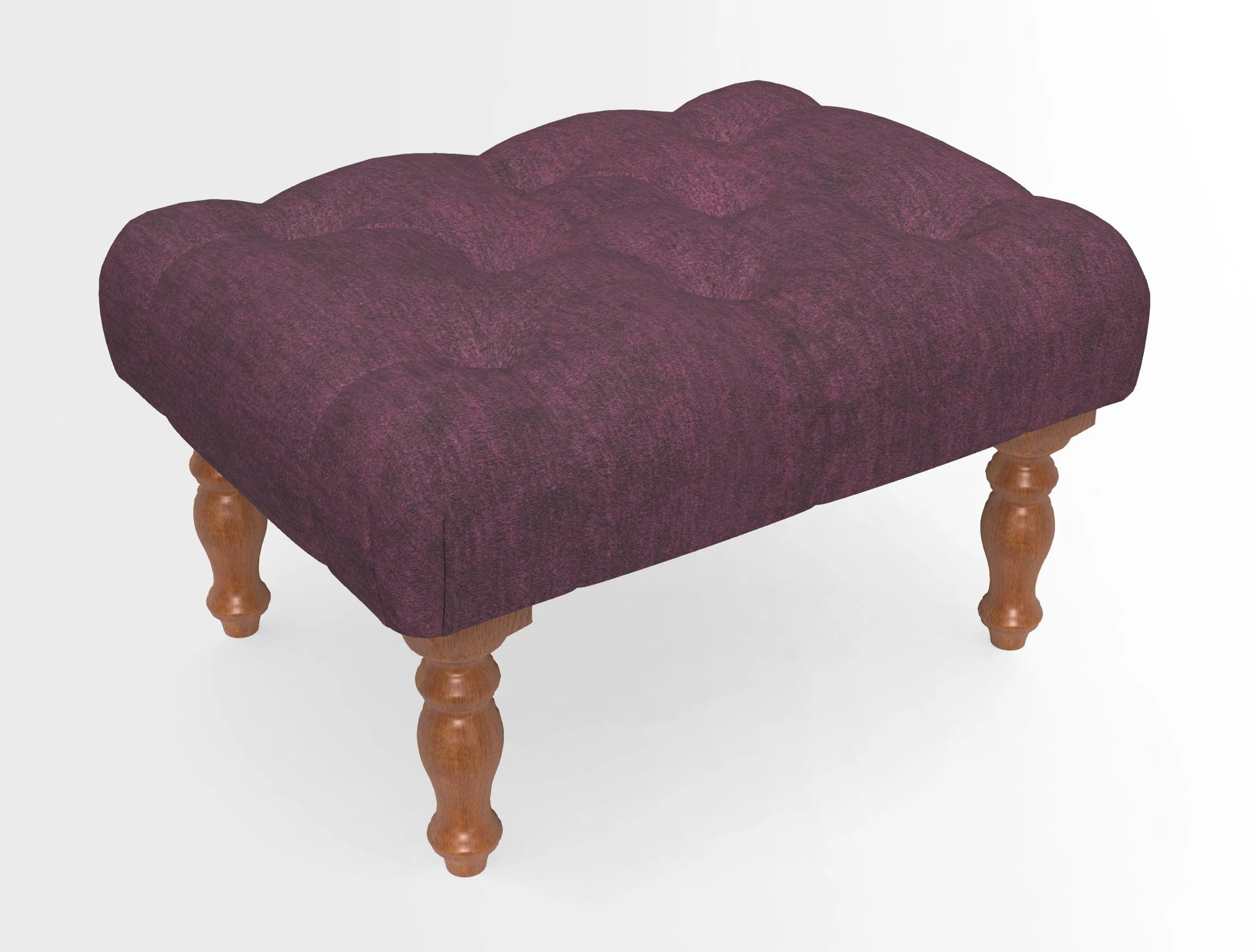 Chelsham Footstool in Two Tone Plain Biscuit