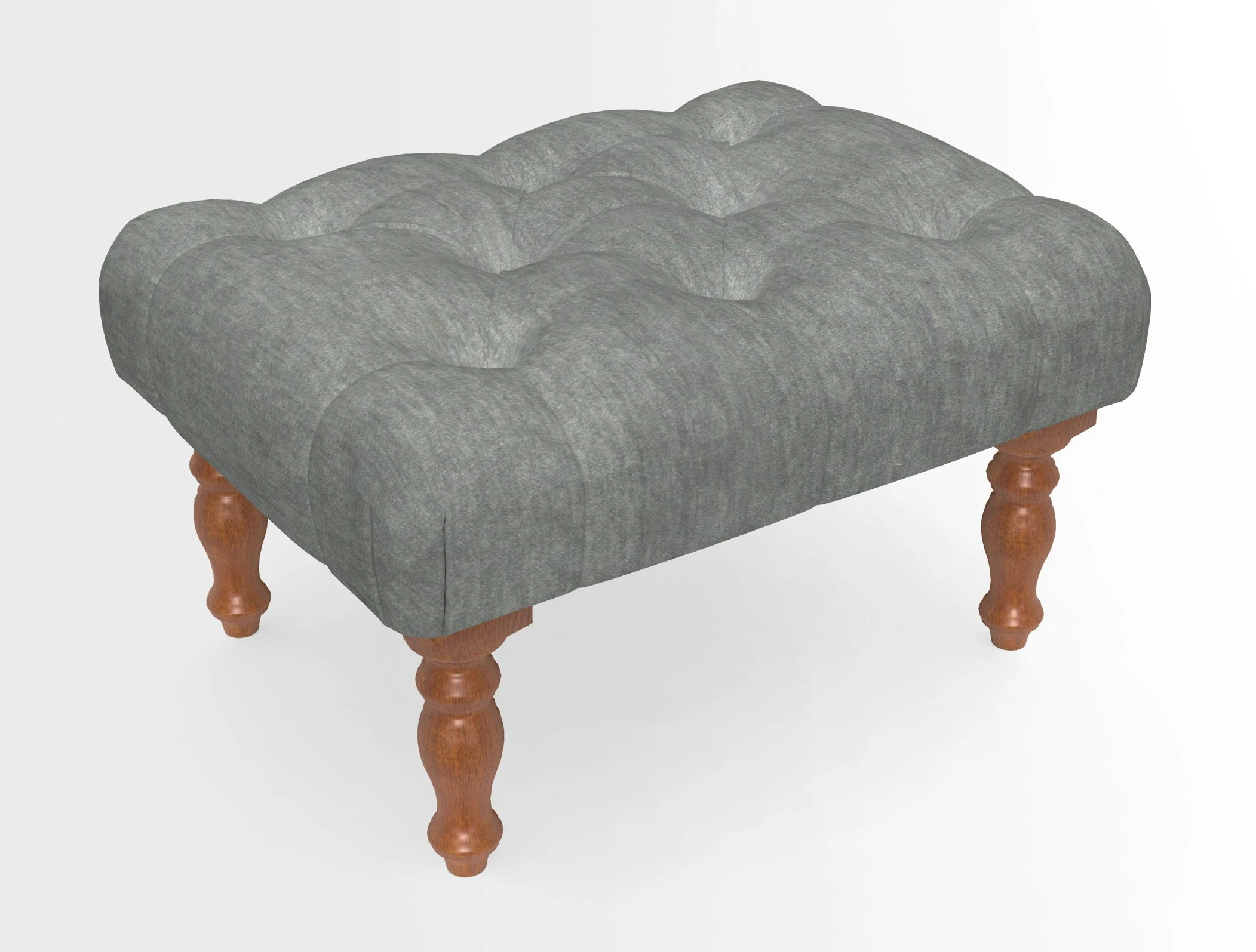 Chelsham Footstool in Two Tone Plain Biscuit