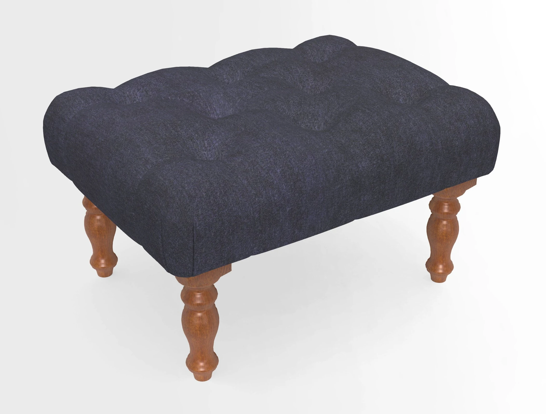 Chelsham Footstool in Two Tone Plain Biscuit