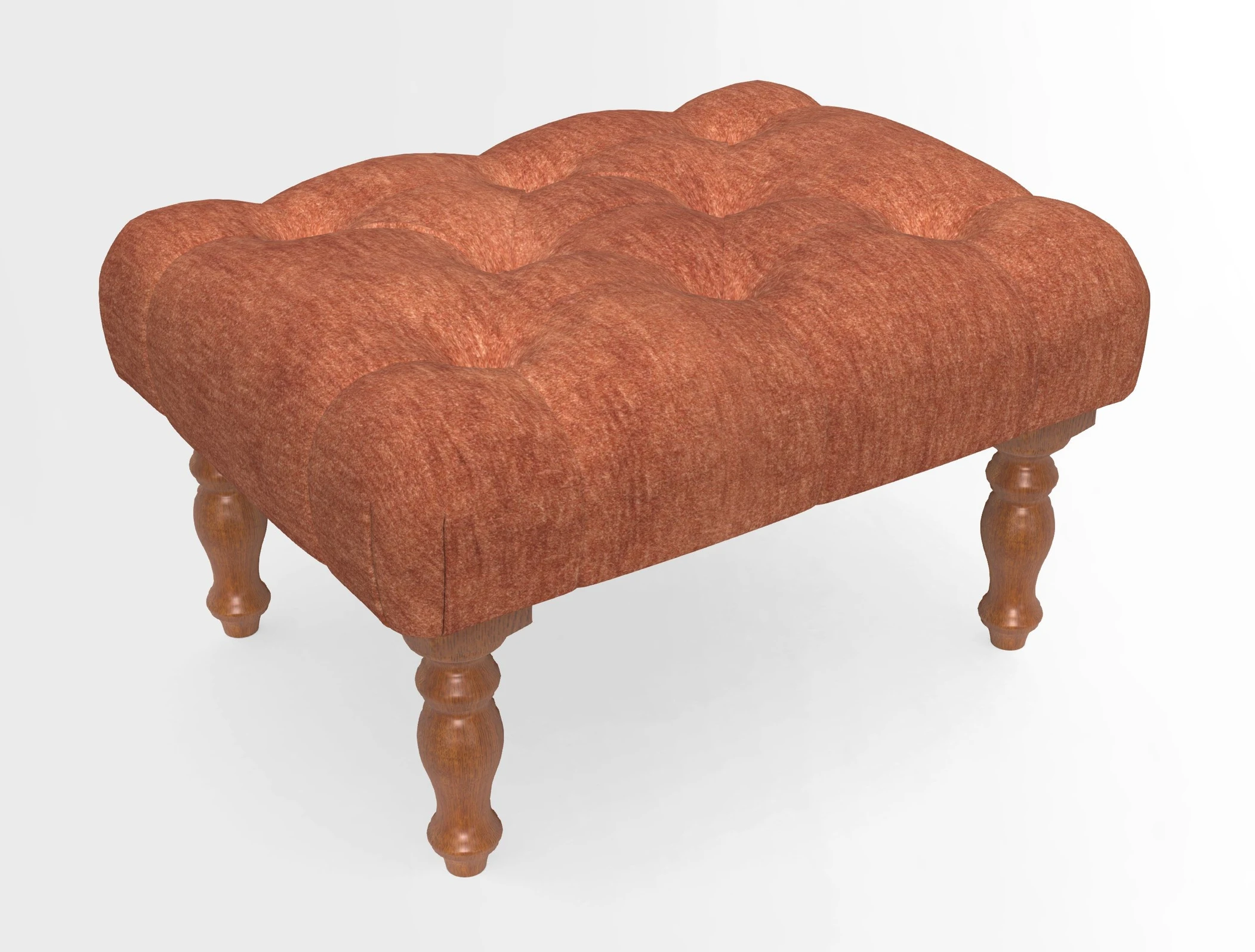 Chelsham Footstool in Two Tone Plain Biscuit