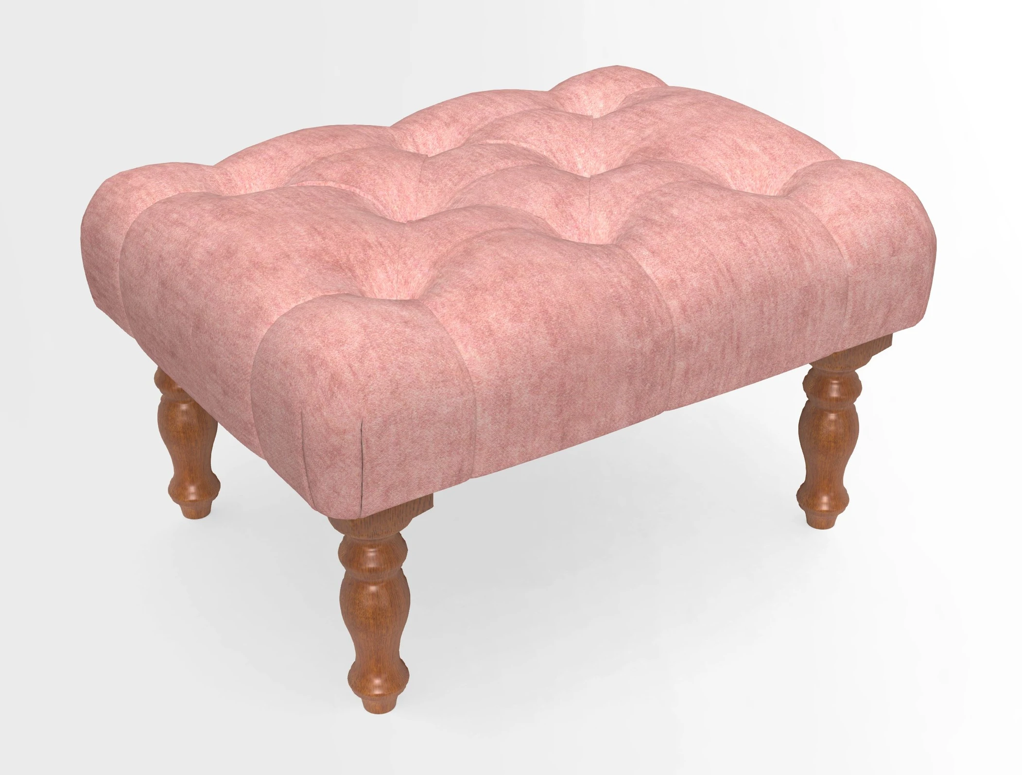 Chelsham Footstool in Two Tone Plain Biscuit