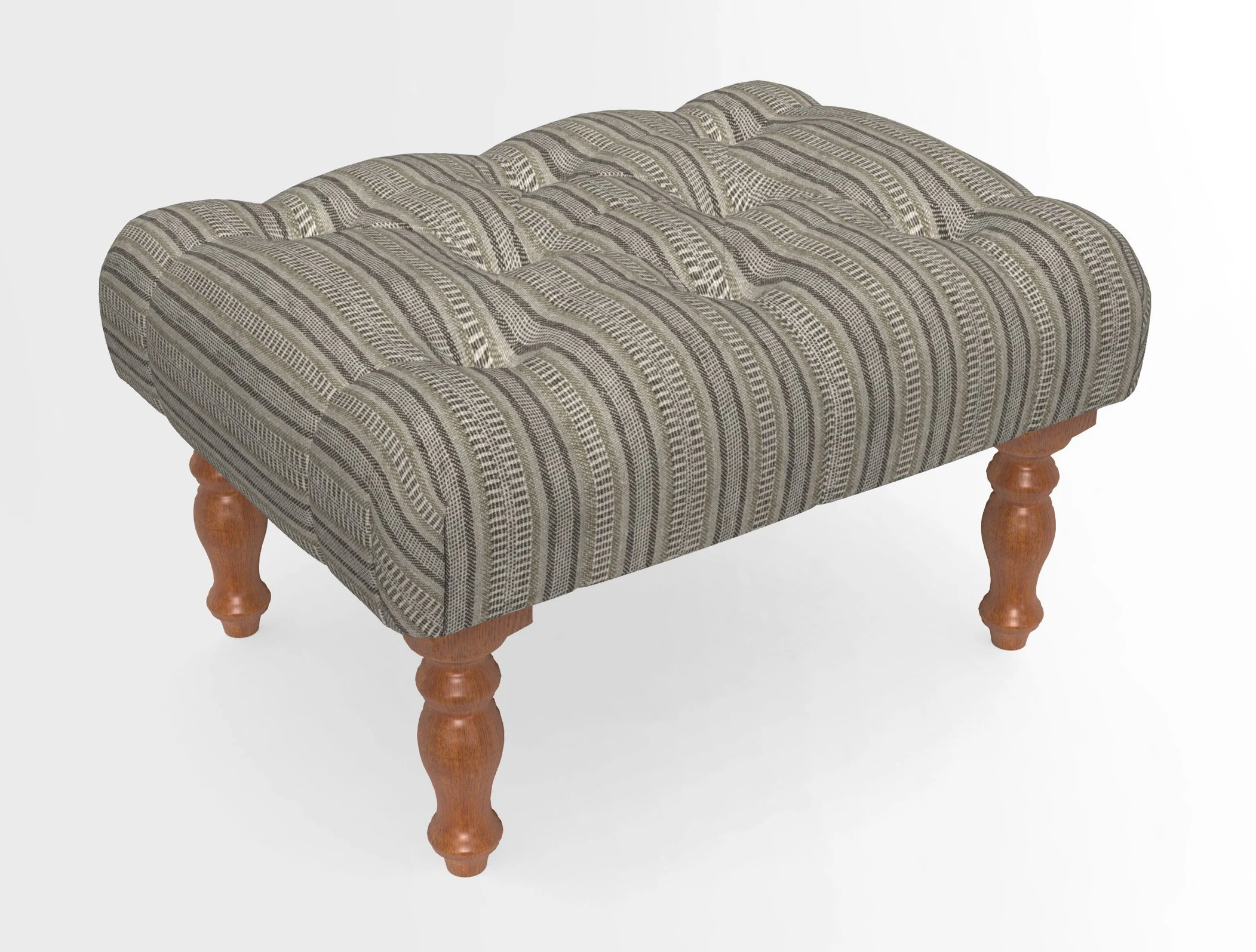 Chelsham Footstool in Two Tone Plain Biscuit