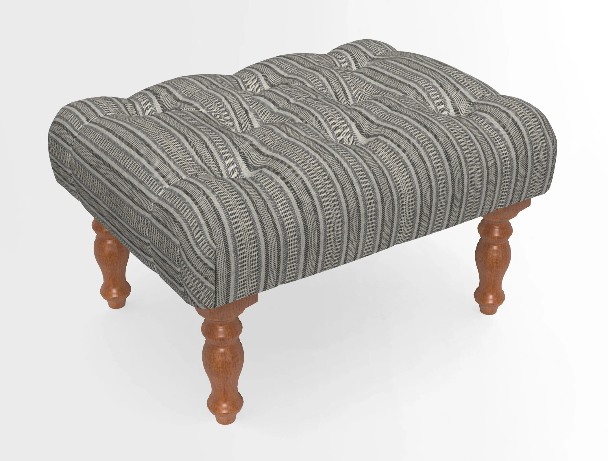 Chelsham Footstool in Two Tone Plain Biscuit