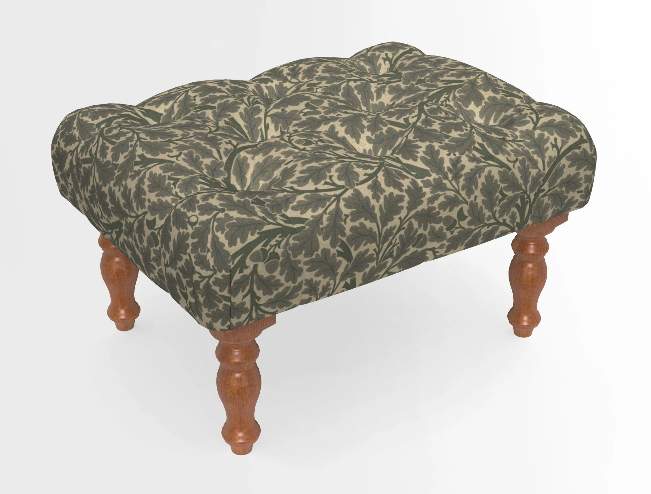 Chelsham Footstool in Two Tone Plain Biscuit