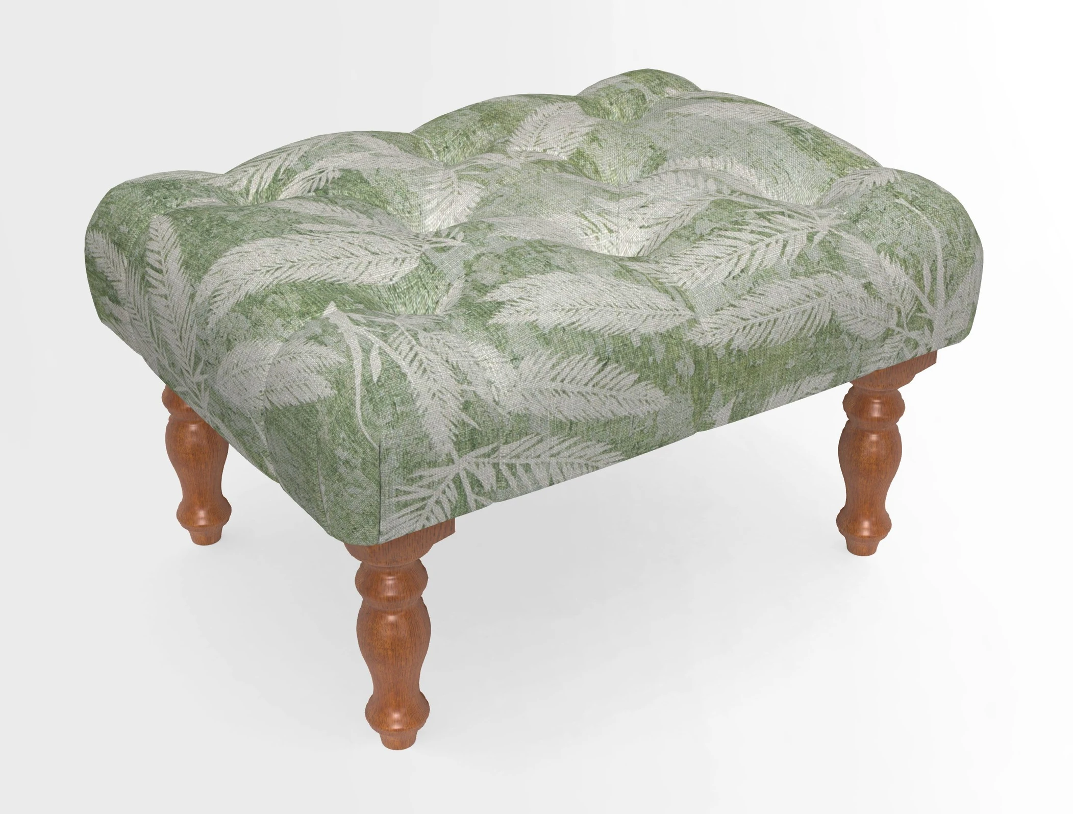 Chelsham Footstool in Two Tone Plain Biscuit