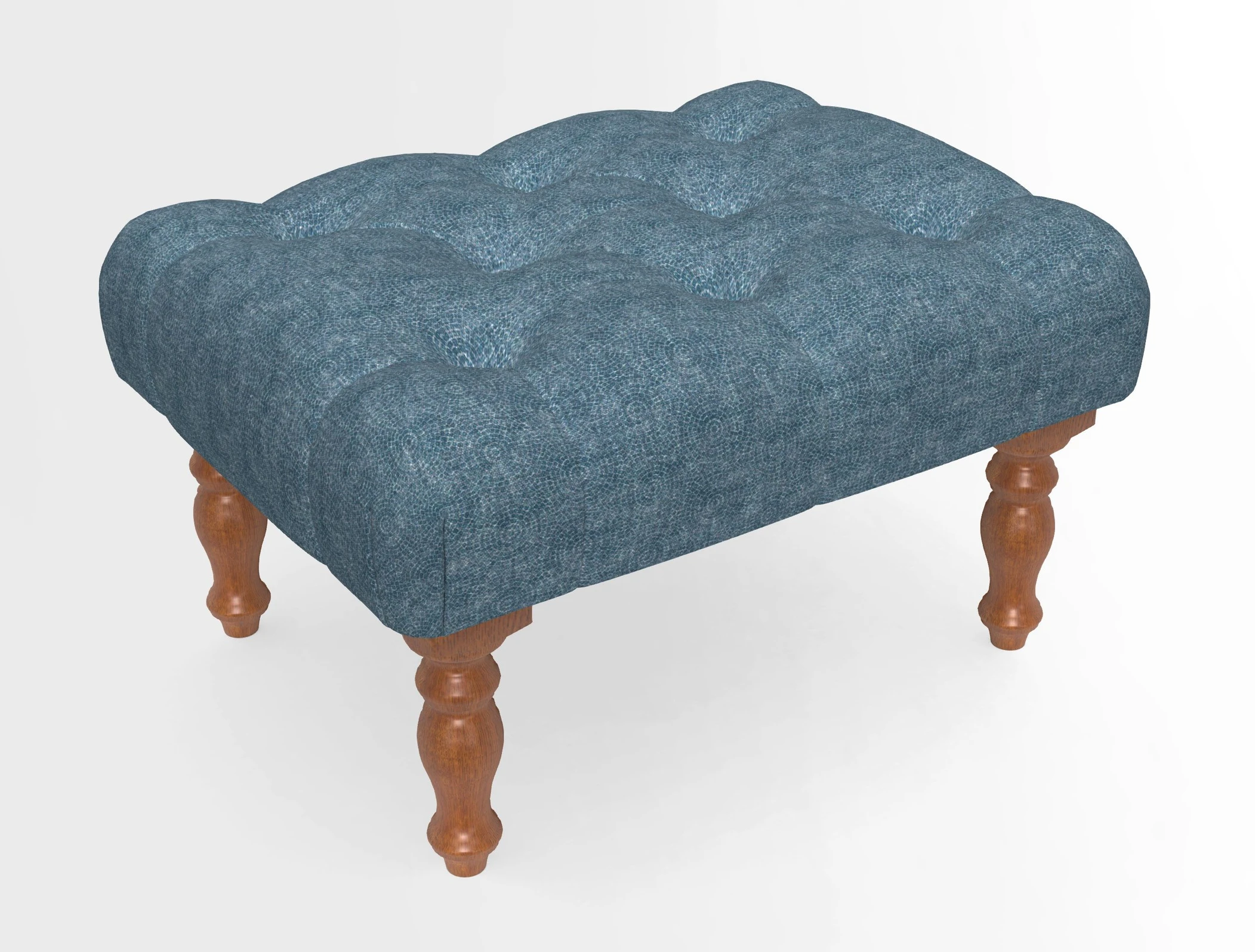 Chelsham Footstool in Two Tone Plain Biscuit