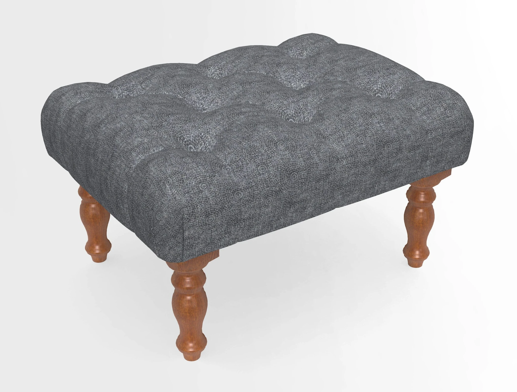 Chelsham Footstool in Two Tone Plain Biscuit