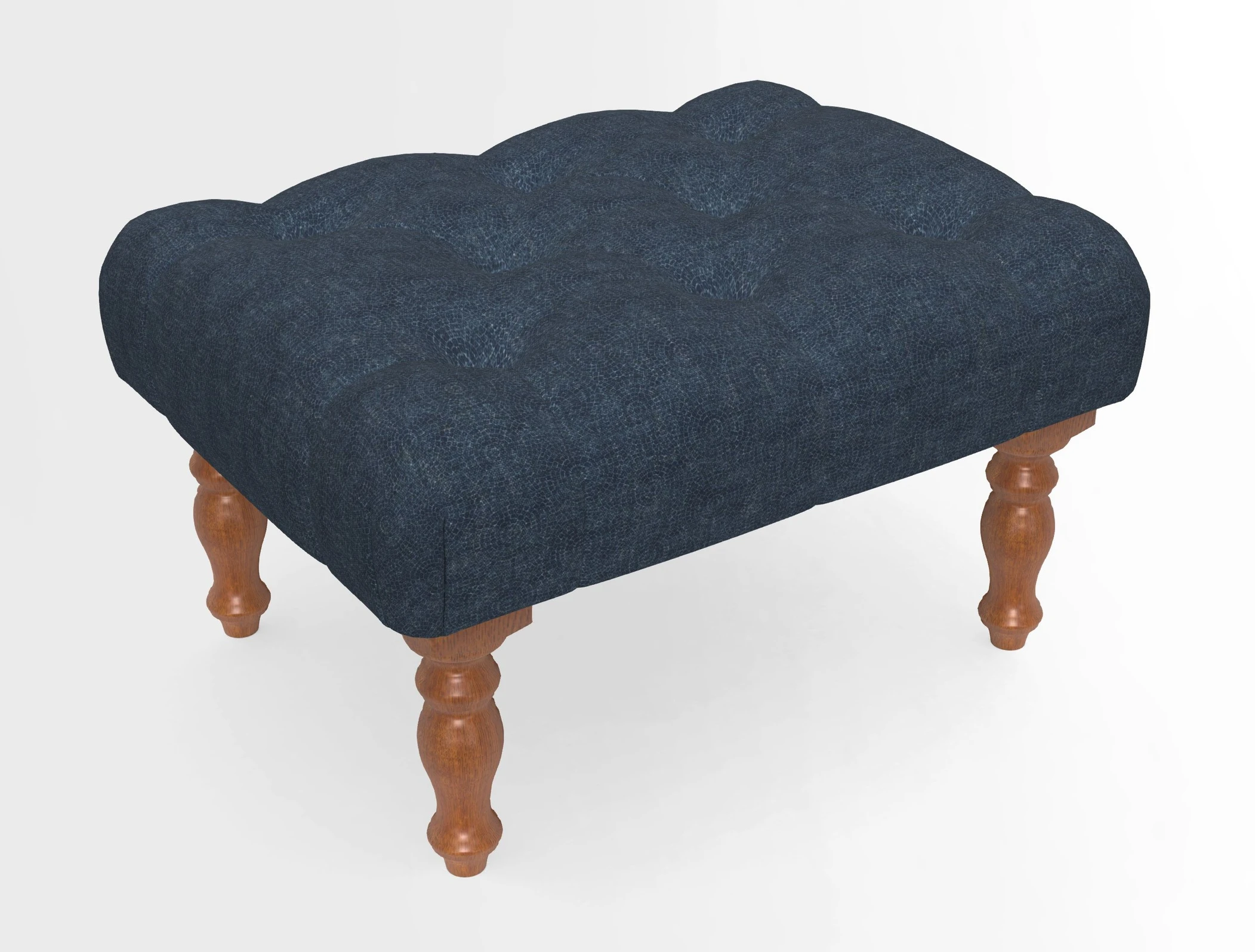 Chelsham Footstool in Two Tone Plain Biscuit