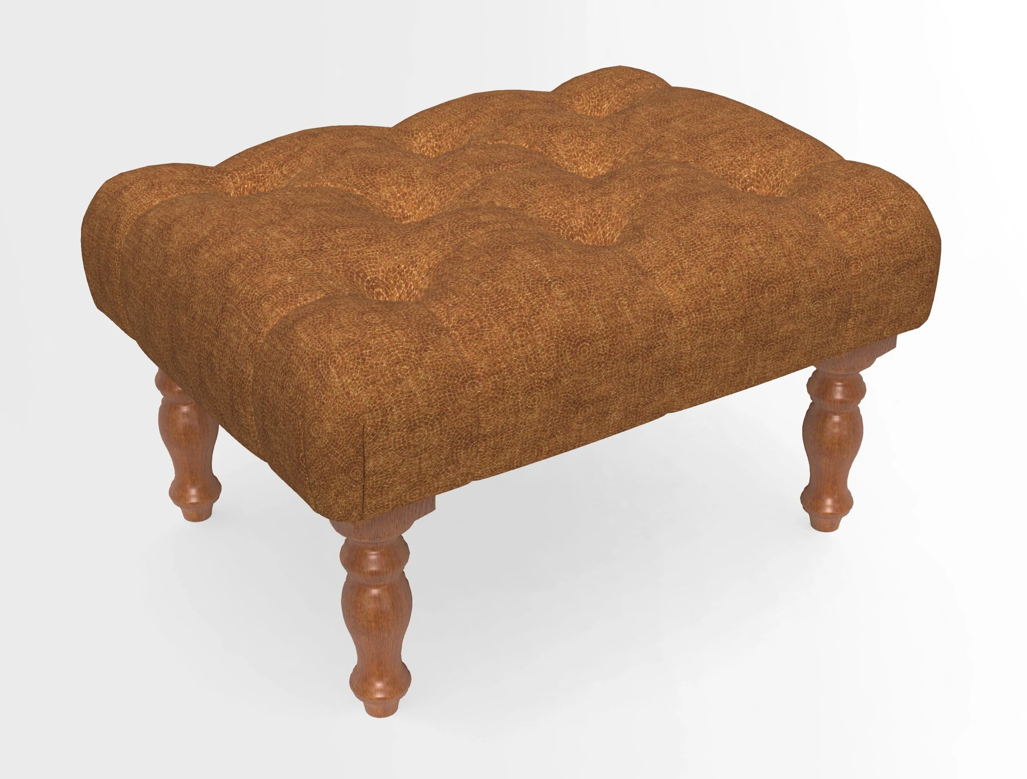 Chelsham Footstool in Two Tone Plain Biscuit