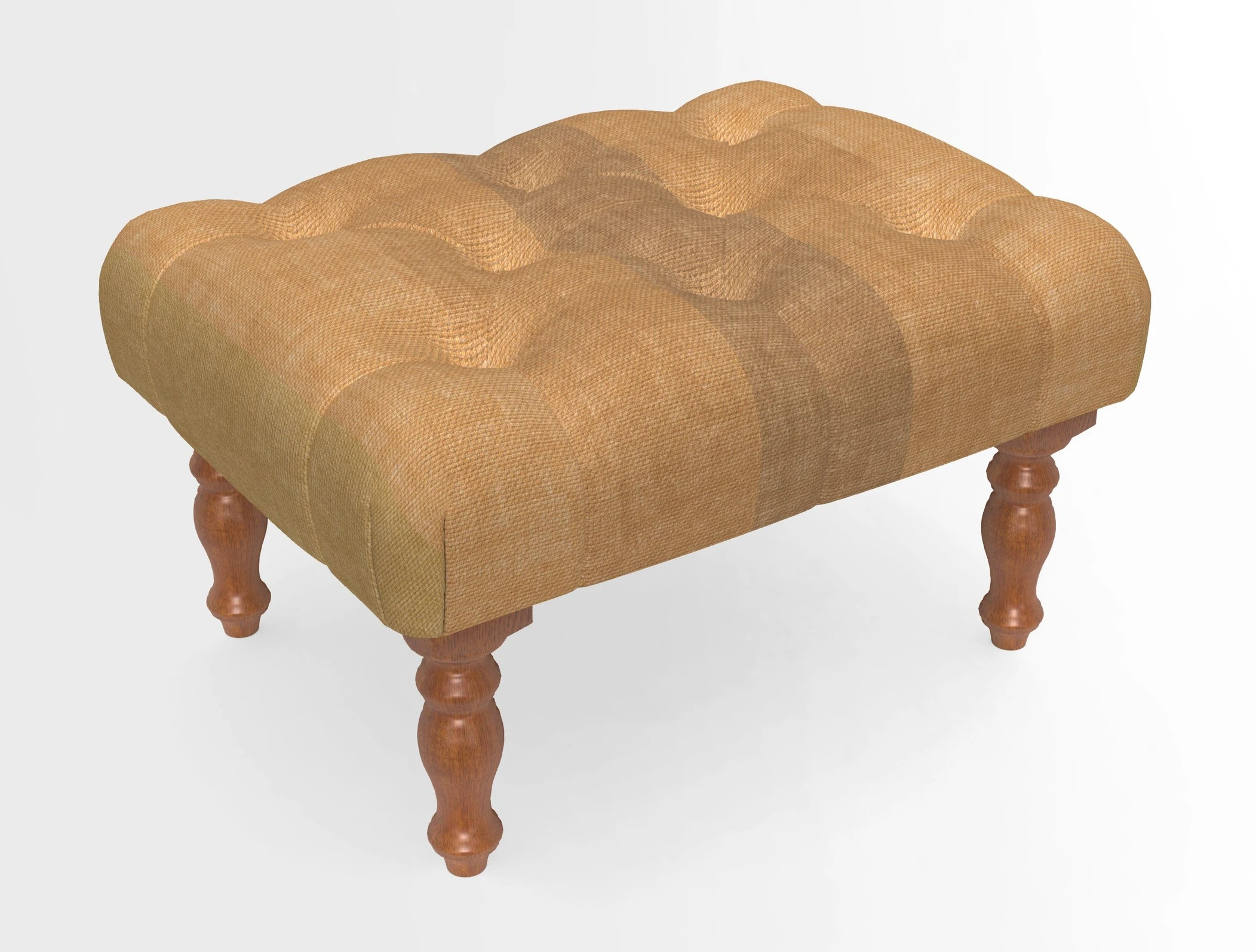 Chelsham Footstool in Two Tone Plain Biscuit