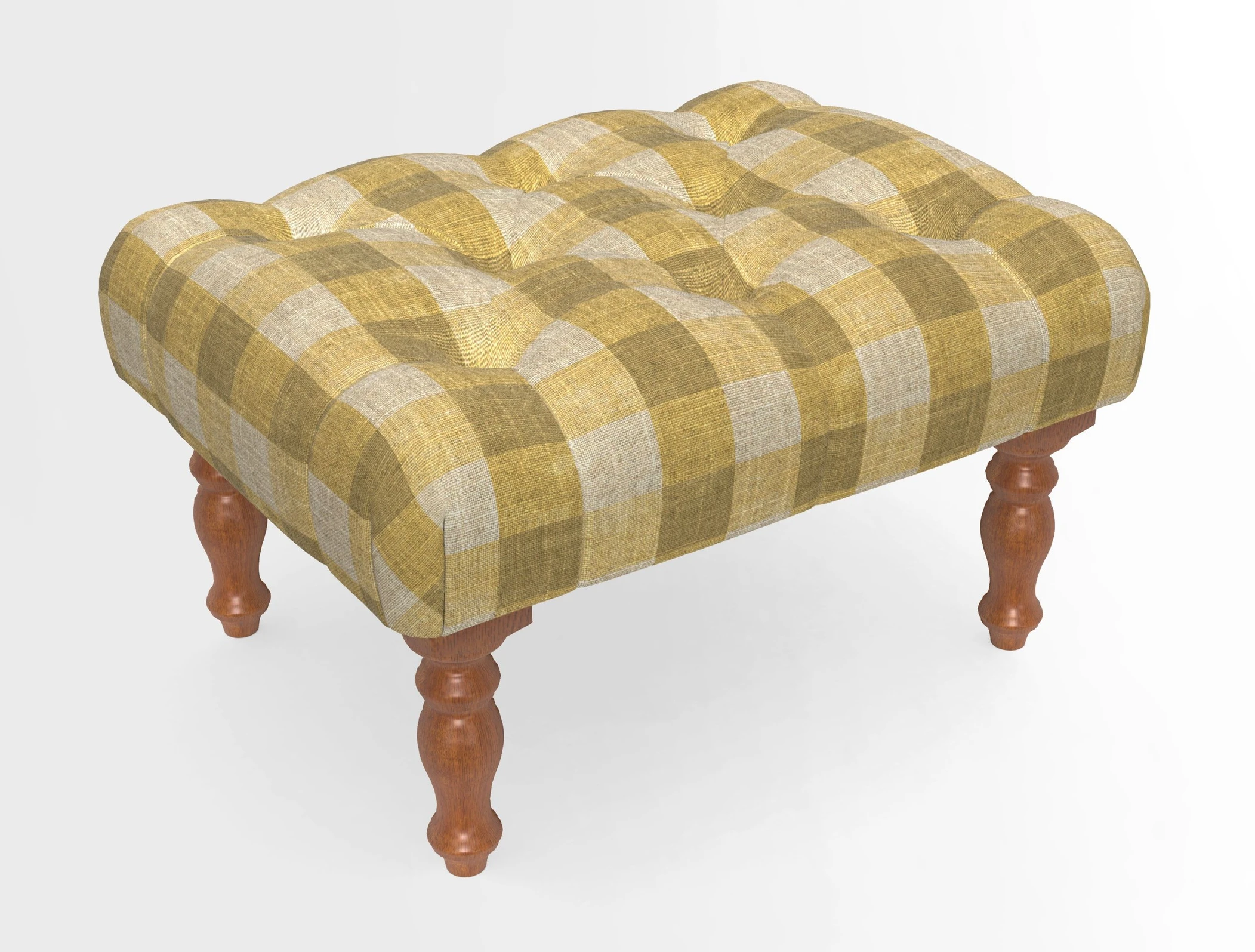 Chelsham Footstool in Two Tone Plain Biscuit
