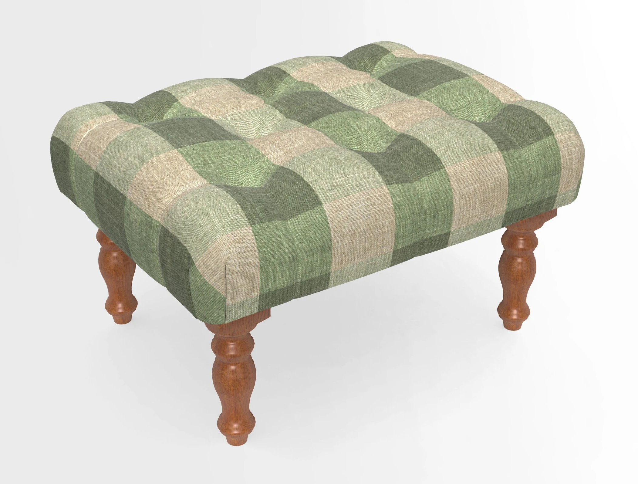 Chelsham Footstool in Two Tone Plain Biscuit