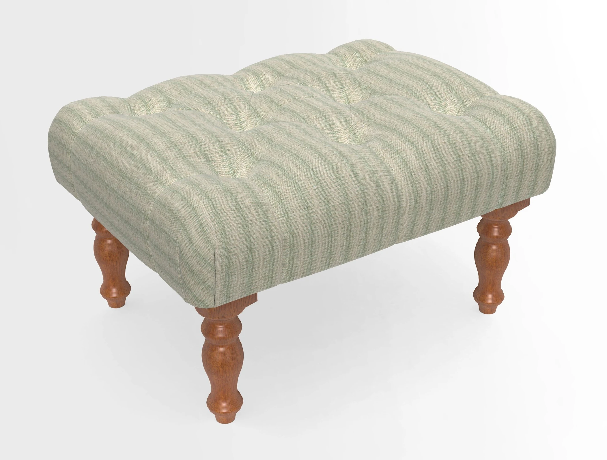Chelsham Footstool in Two Tone Plain Biscuit