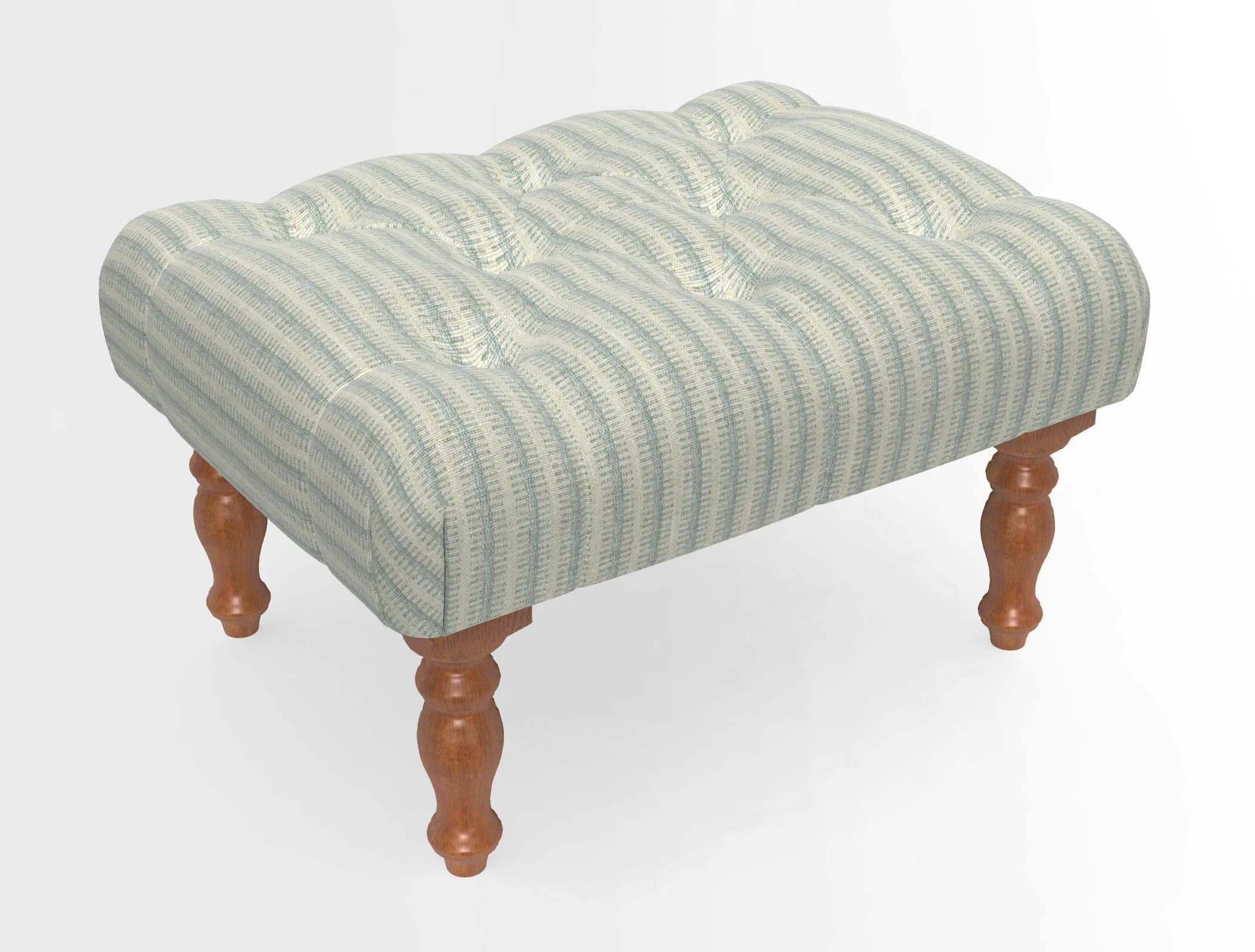 Chelsham Footstool in Two Tone Plain Biscuit