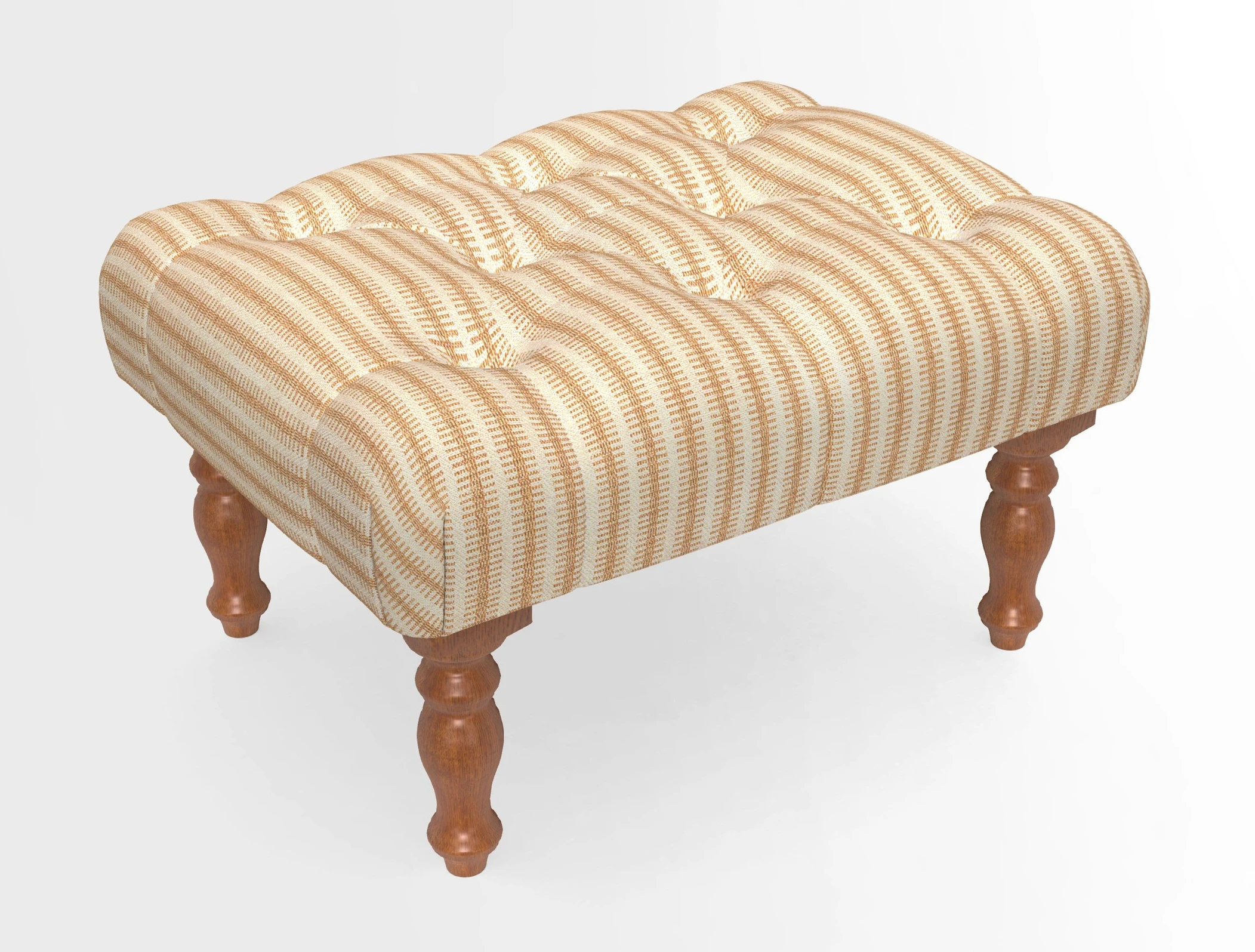Chelsham Footstool in Two Tone Plain Biscuit