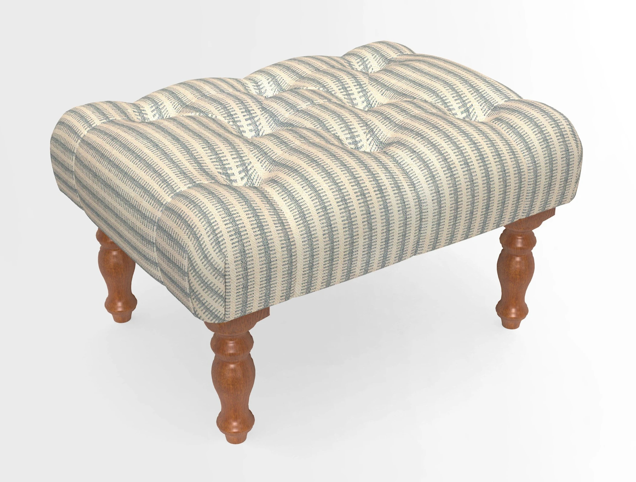 Chelsham Footstool in Two Tone Plain Biscuit