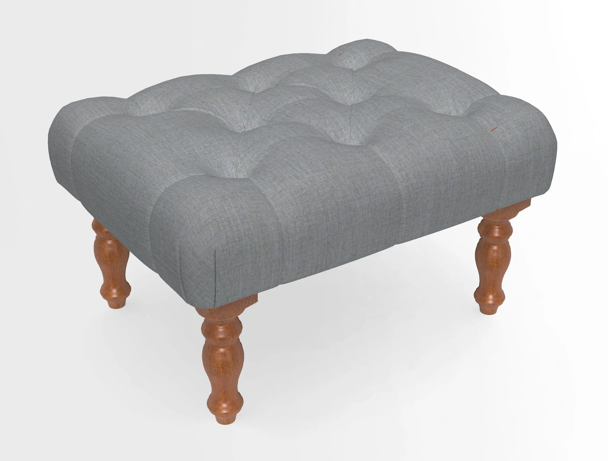 Chelsham Footstool in Two Tone Plain Biscuit