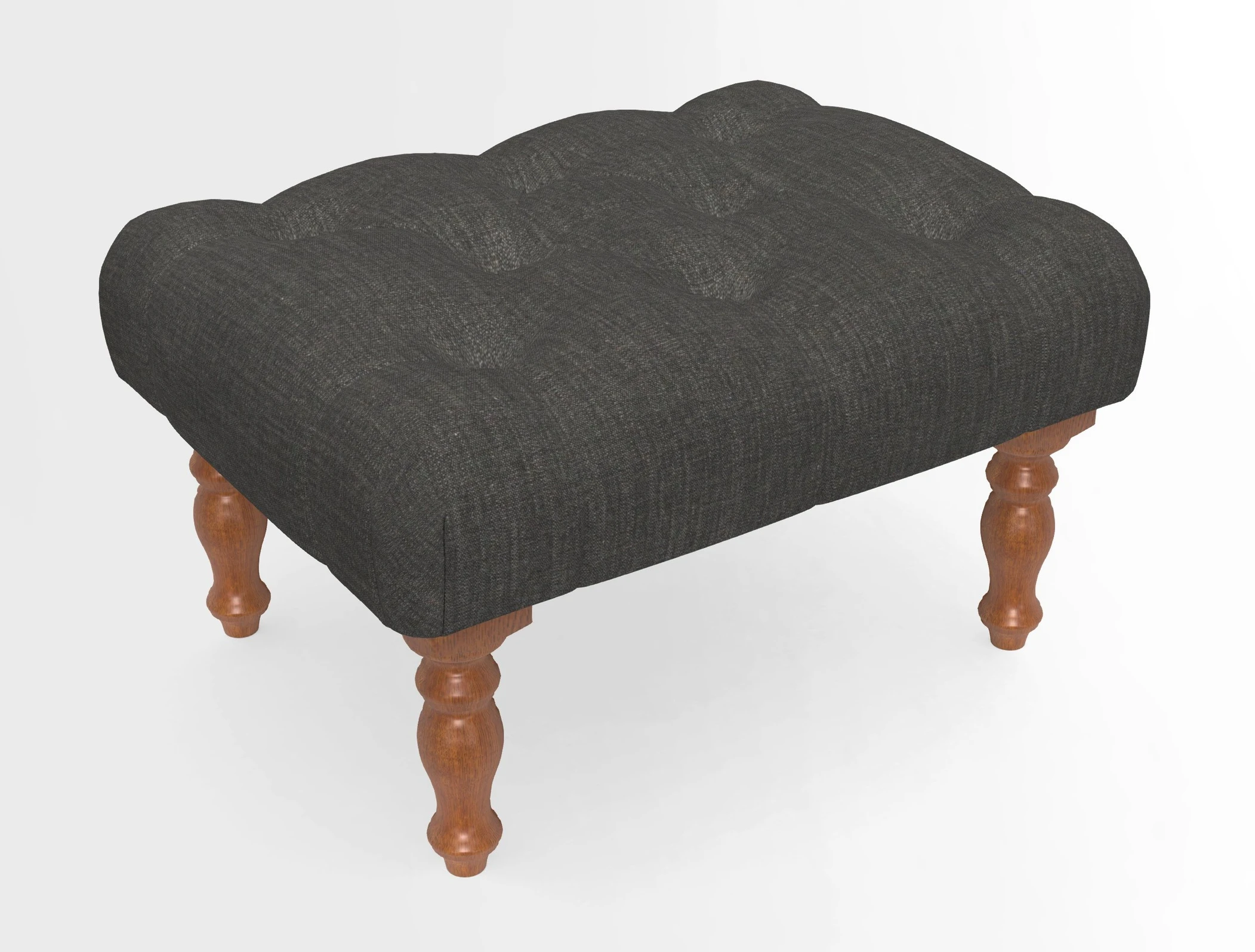 Chelsham Footstool in Two Tone Plain Biscuit