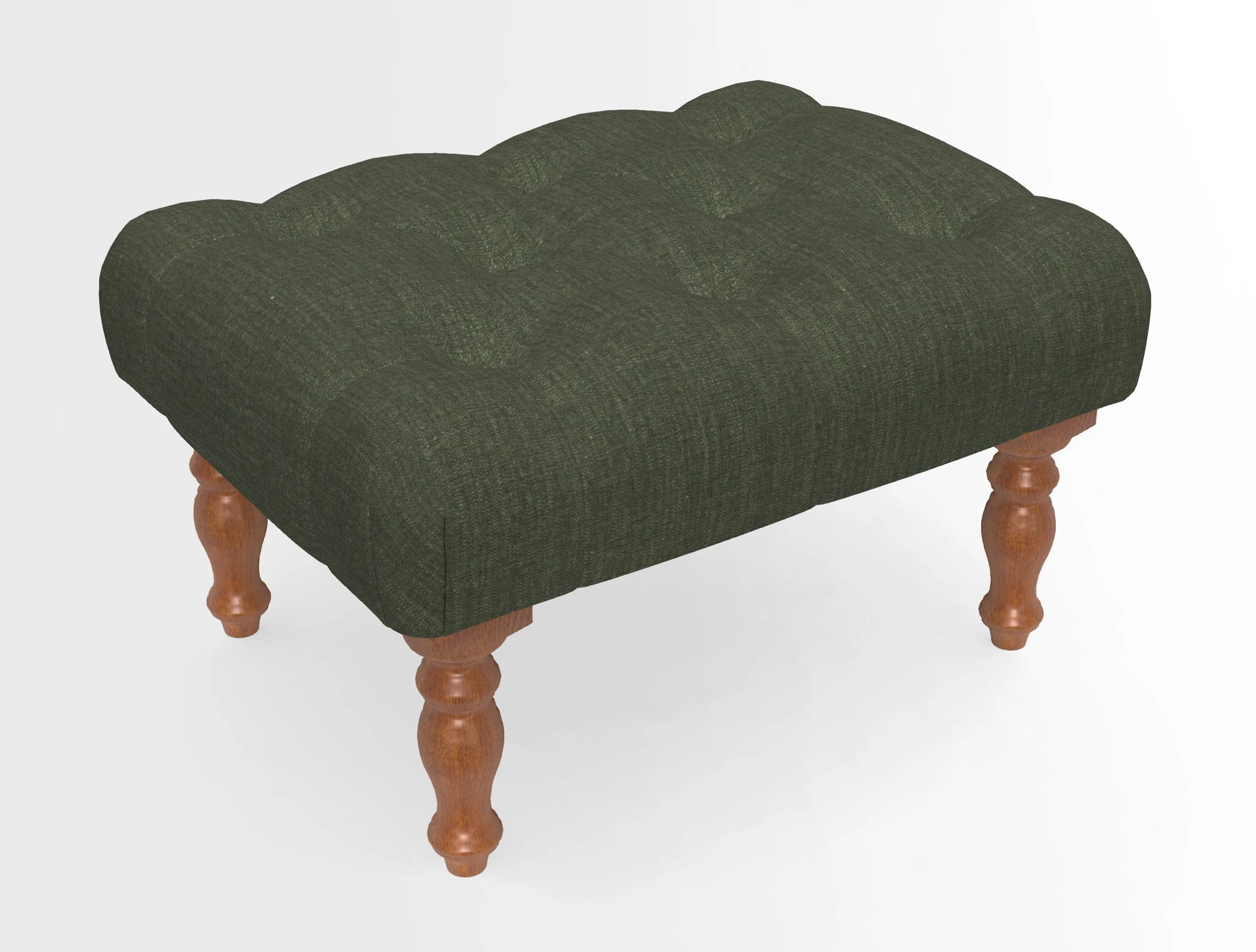 Chelsham Footstool in Two Tone Plain Biscuit