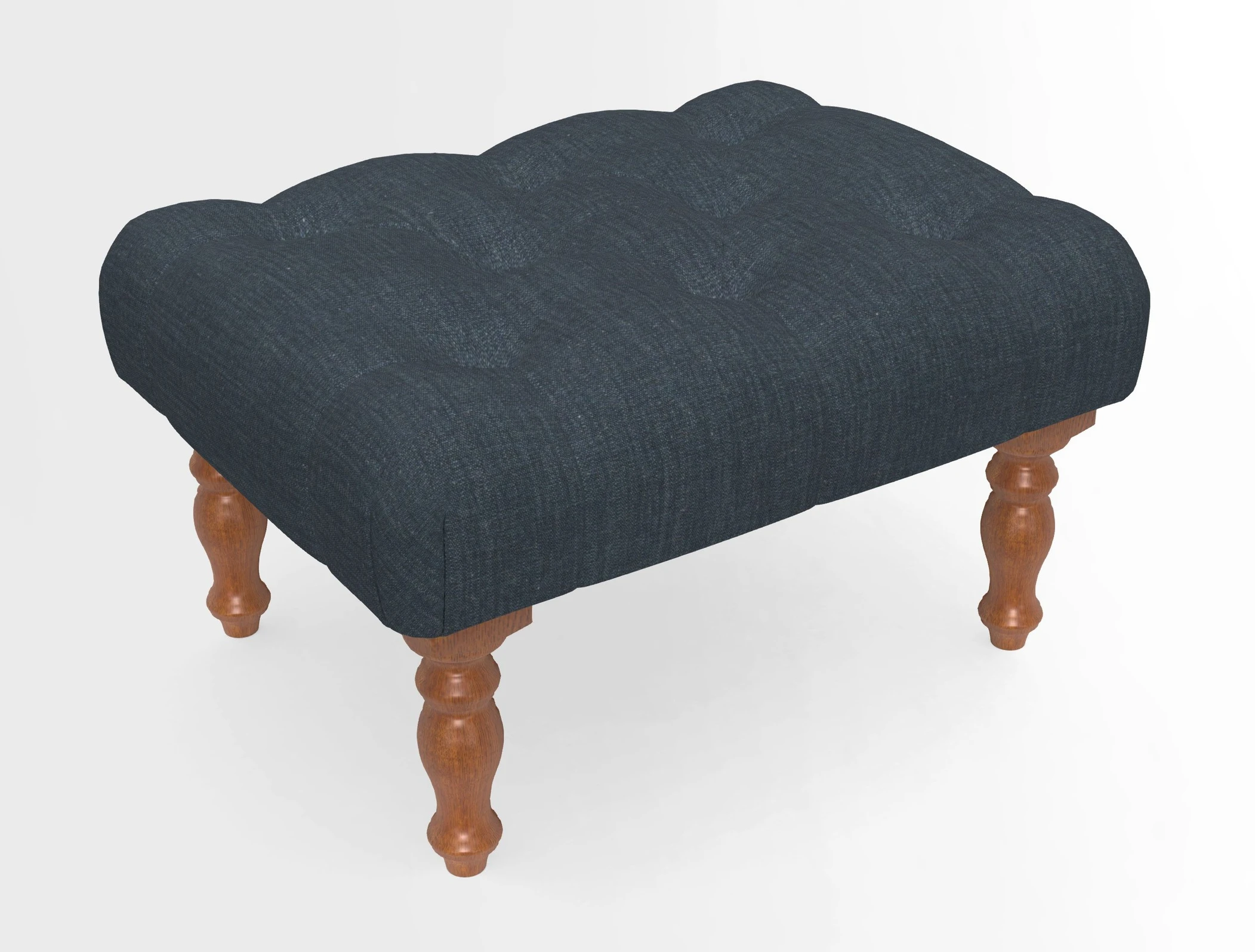 Chelsham Footstool in Two Tone Plain Biscuit