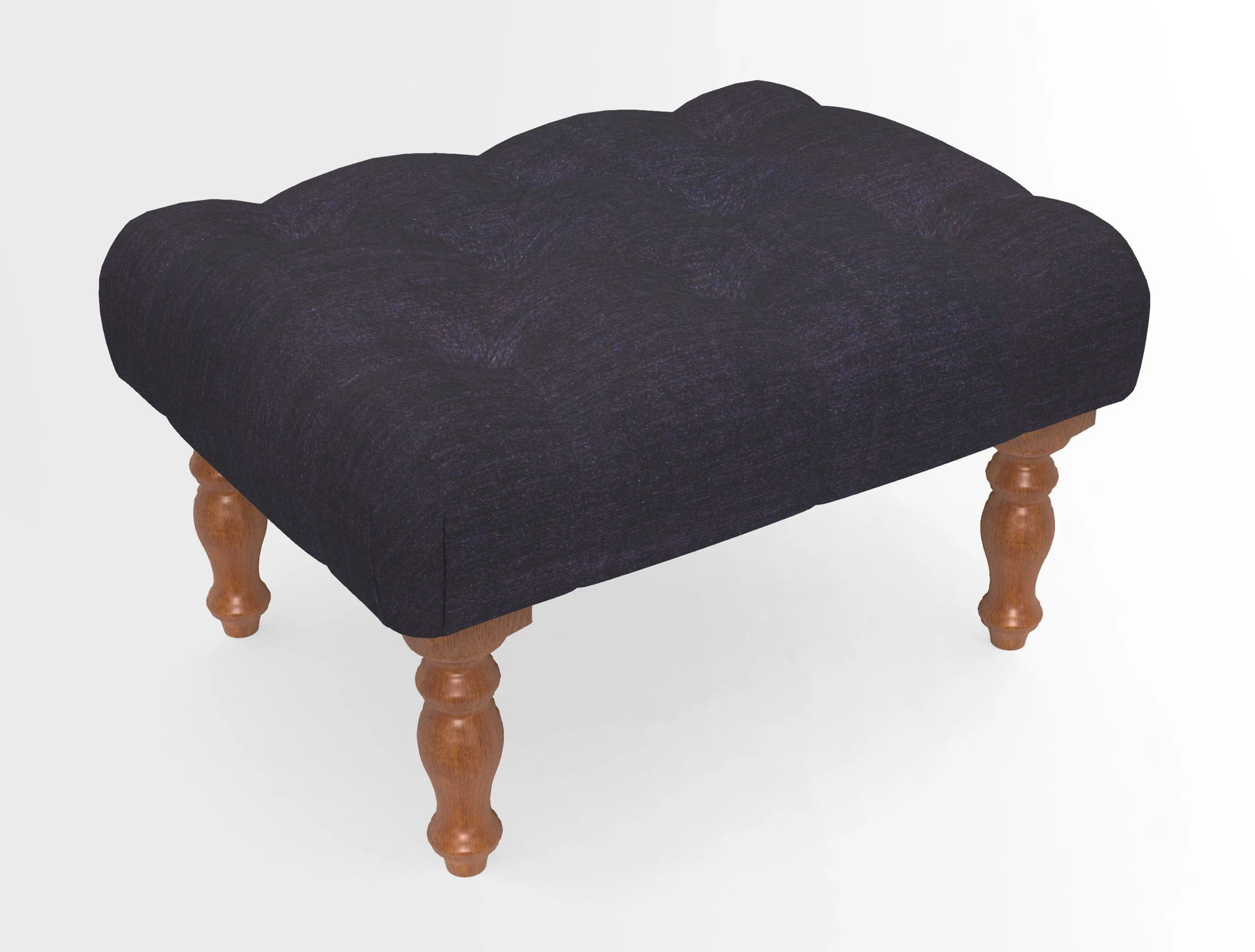 Chelsham Footstool in Two Tone Plain Biscuit