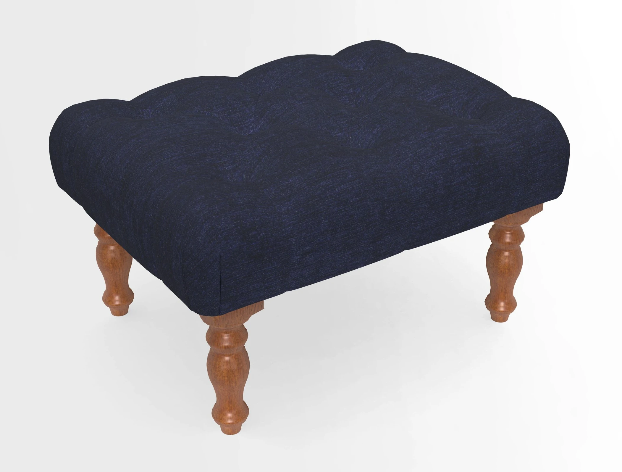 Chelsham Footstool in Two Tone Plain Biscuit