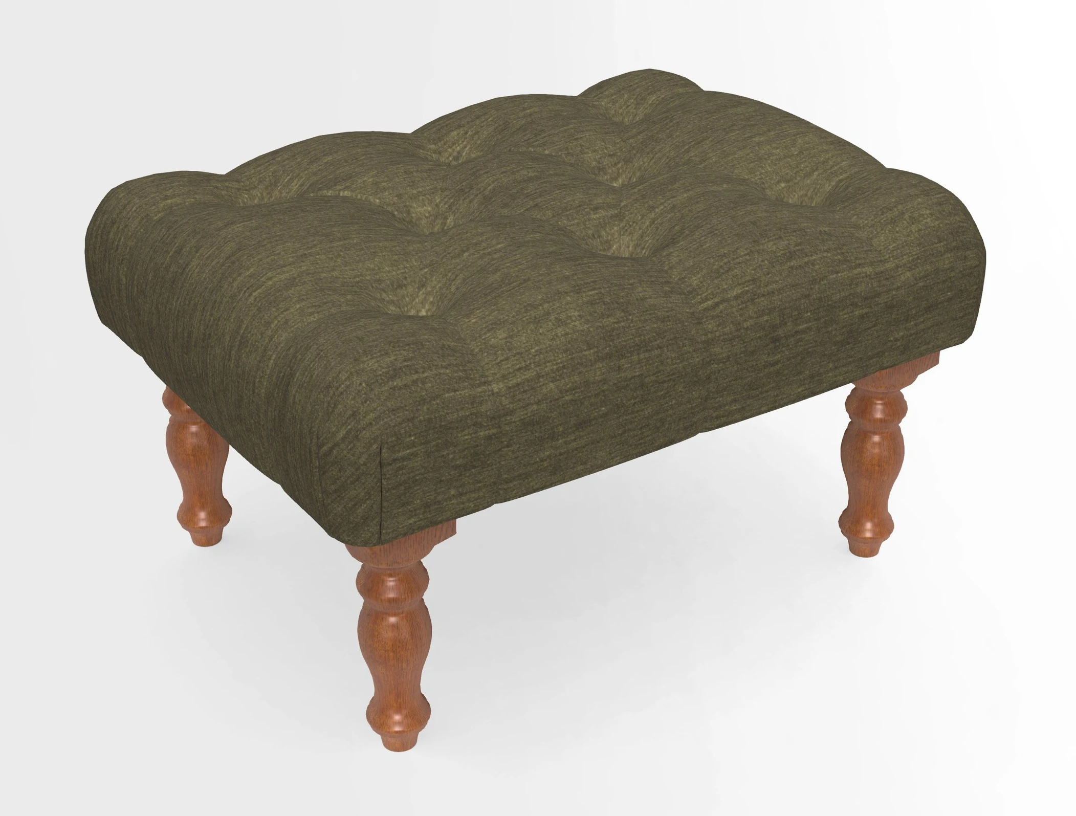 Chelsham Footstool in Two Tone Plain Biscuit
