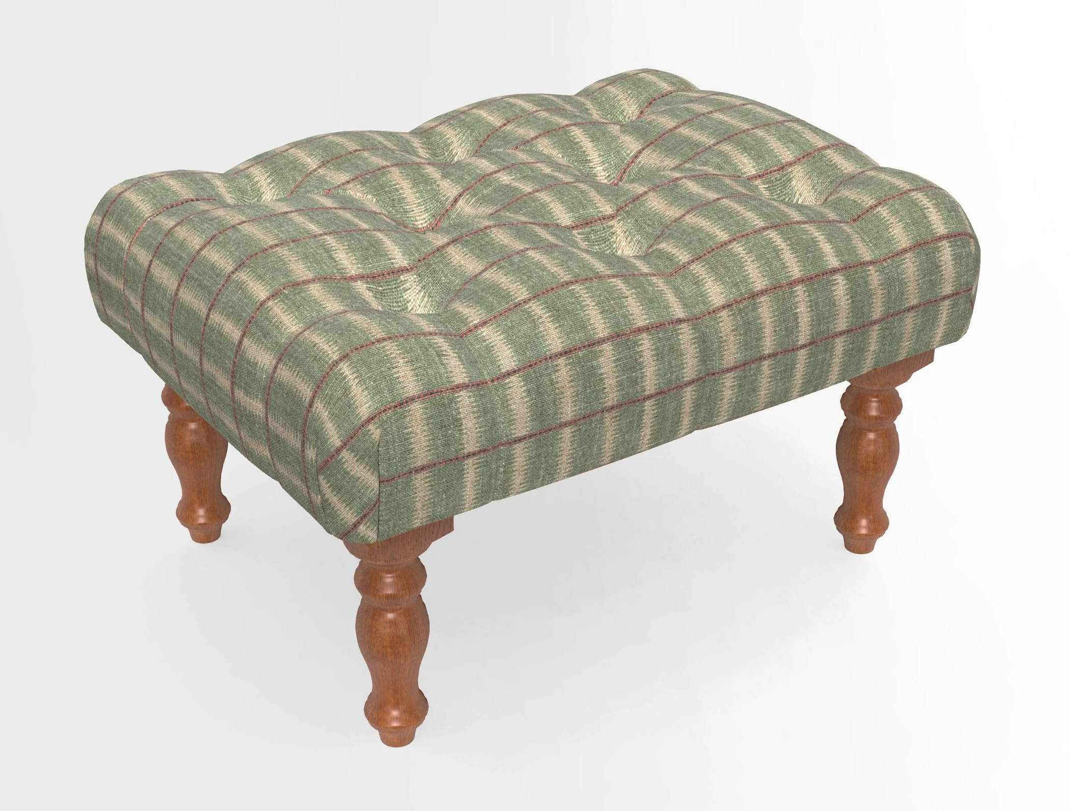 Chelsham Footstool in Two Tone Plain Biscuit