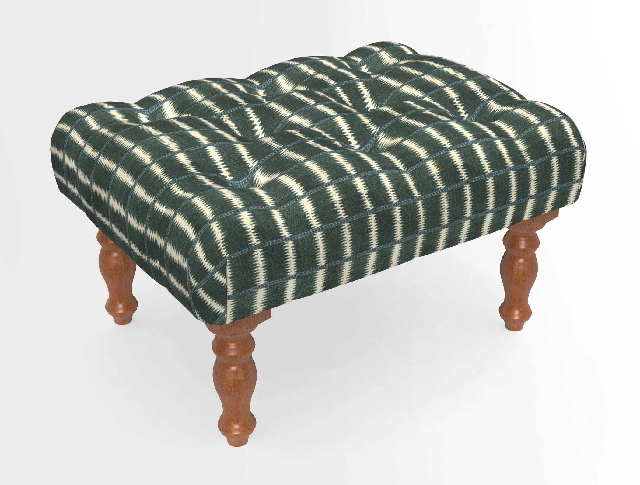 Chelsham Footstool in Two Tone Plain Biscuit