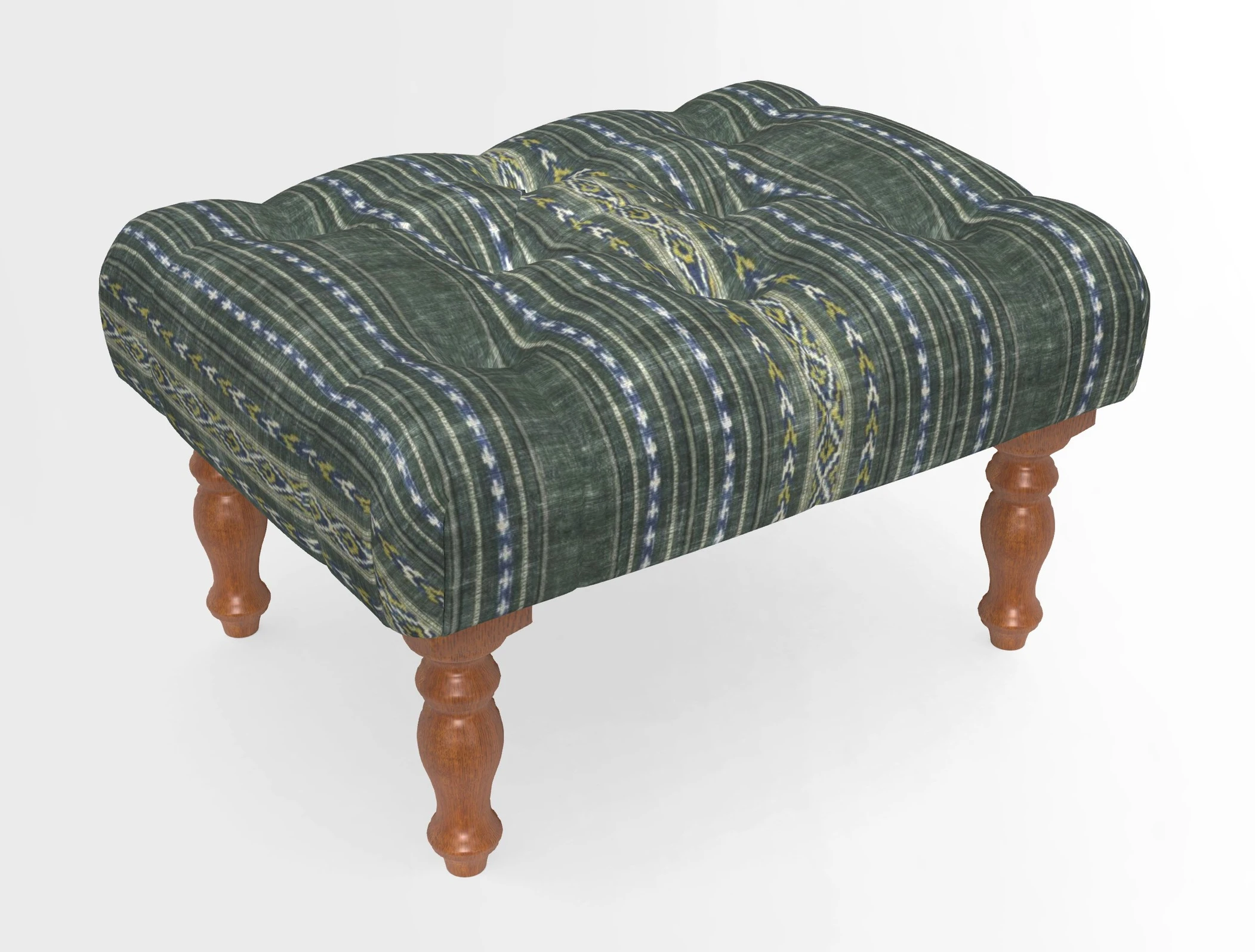 Chelsham Footstool in Two Tone Plain Biscuit