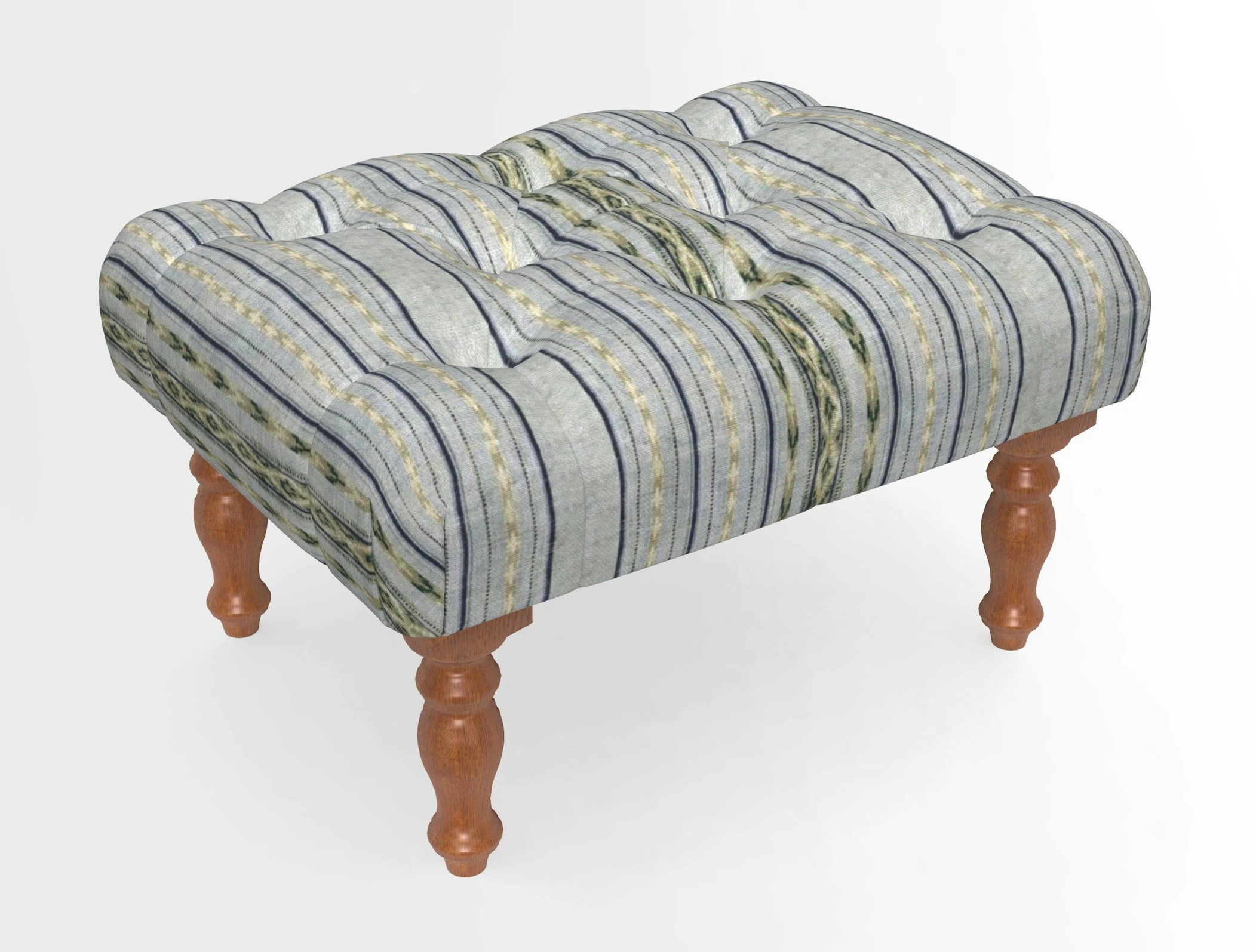 Chelsham Footstool in Two Tone Plain Biscuit