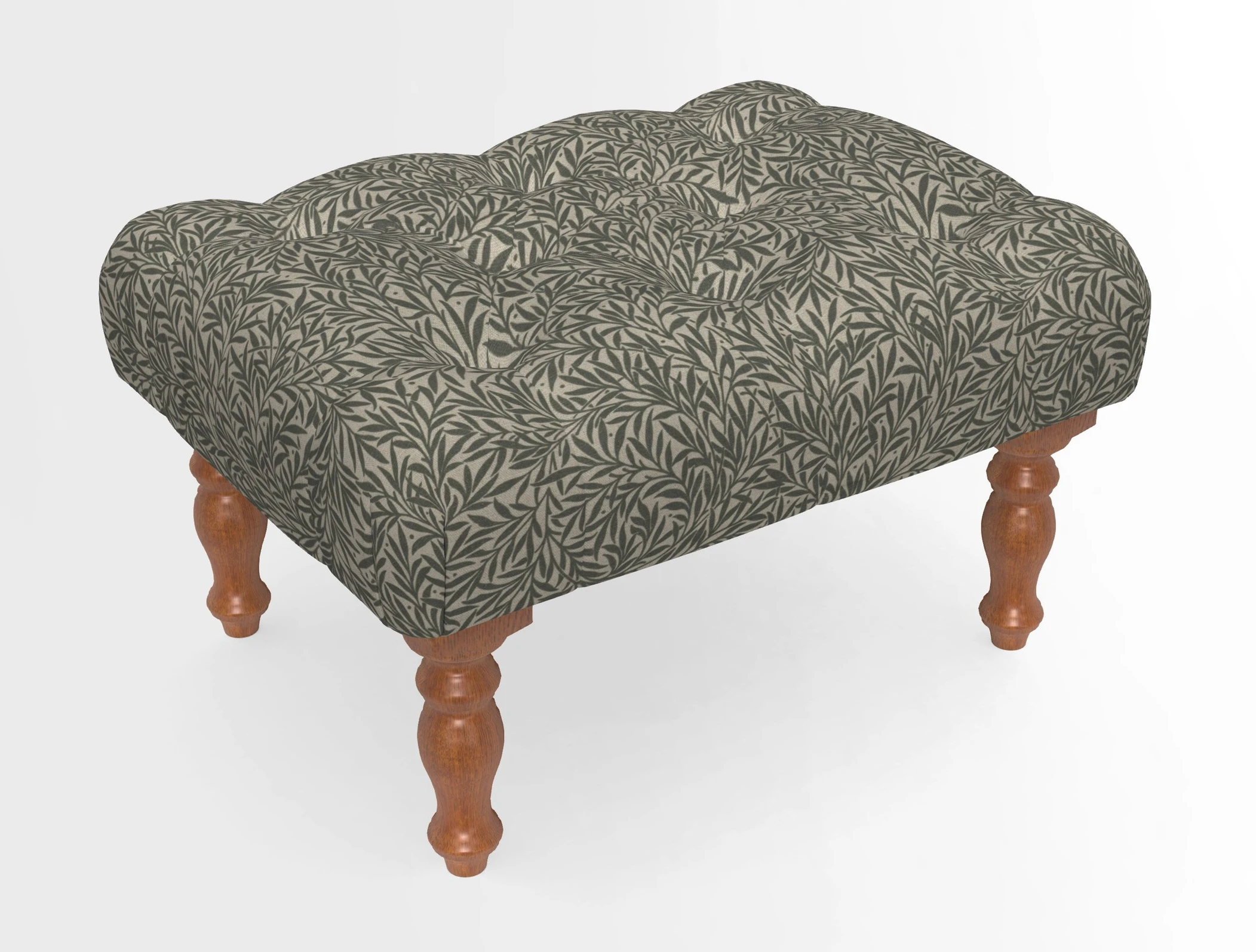 Chelsham Footstool in Two Tone Plain Biscuit