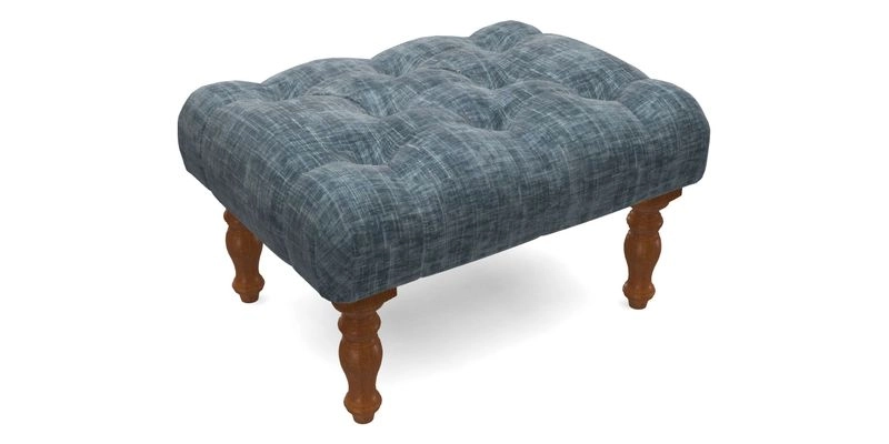 Chelsham Footstool in Two Tone Plain Biscuit