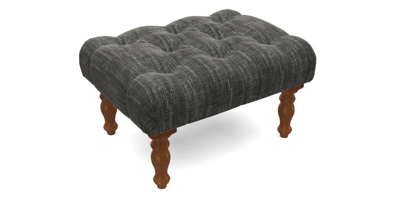 Chelsham Footstool in Two Tone Plain Biscuit
