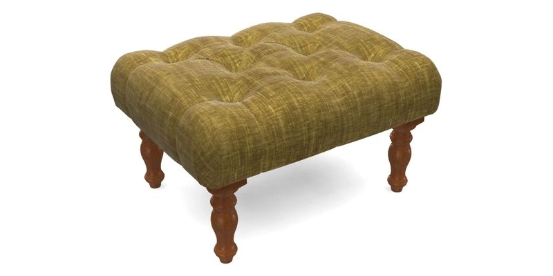Chelsham Footstool in Two Tone Plain Biscuit