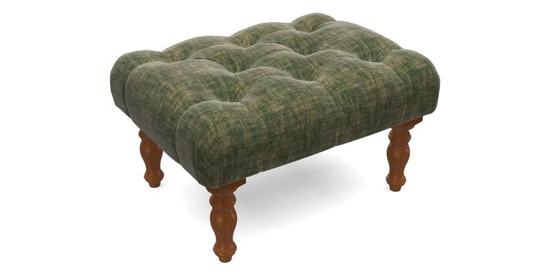 Chelsham Footstool in Two Tone Plain Biscuit