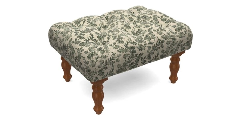 Chelsham Footstool in Two Tone Plain Biscuit