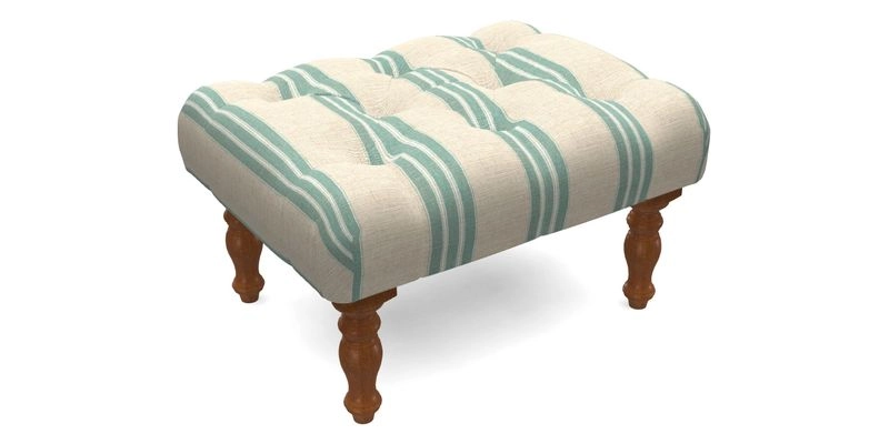 Chelsham Footstool in Two Tone Plain Biscuit